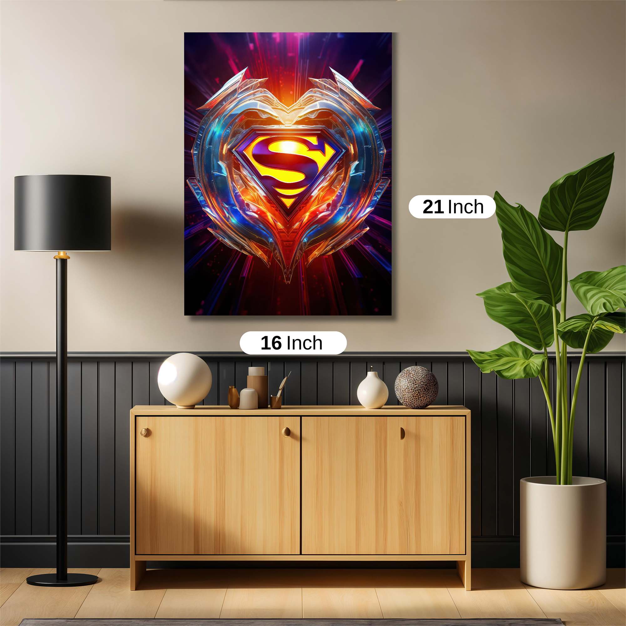Superman Radiant Safe Wall Magnetic / M