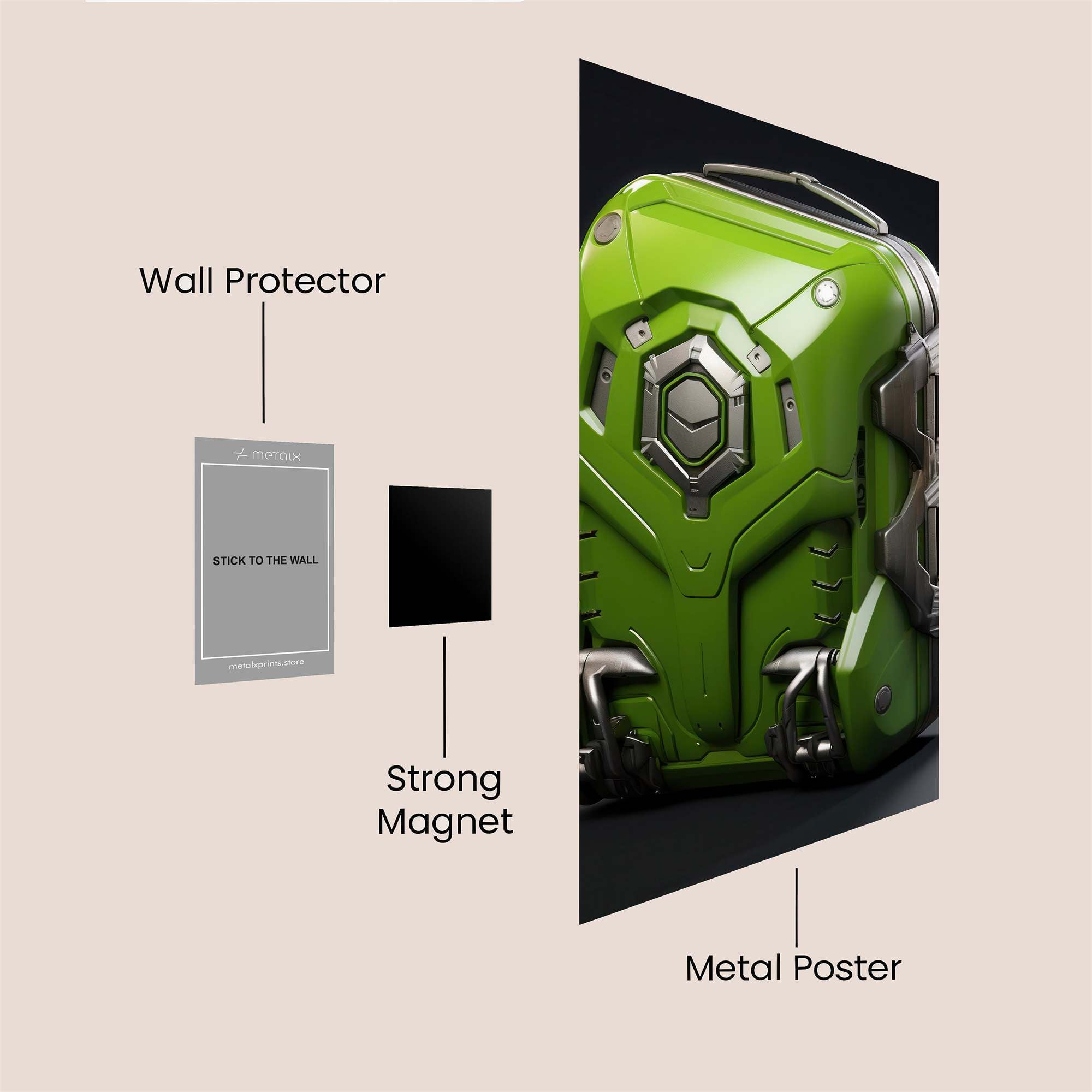 Tech Marvel Safe Wall Magnetic / M