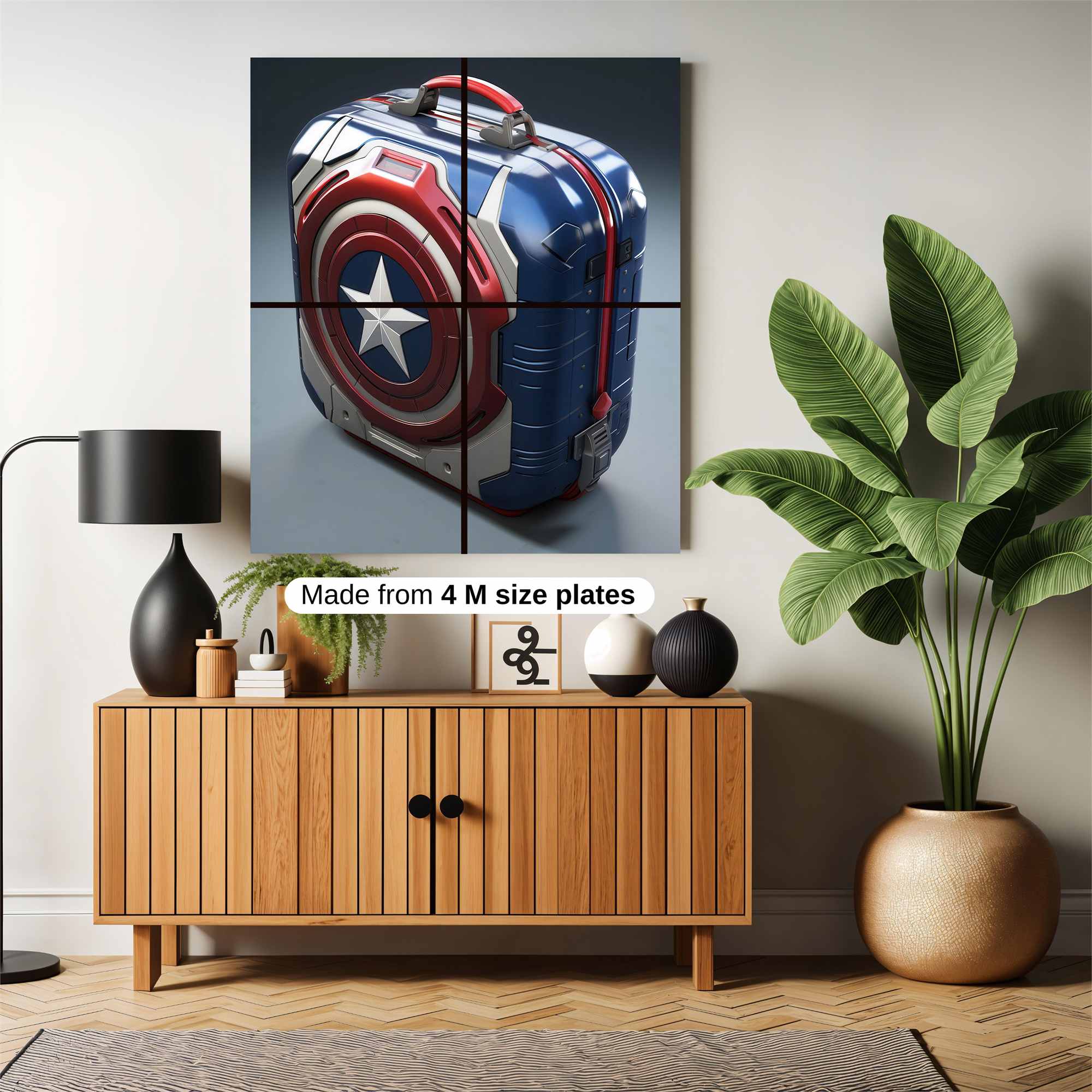 Captain Heroic Safe Wall Magnetic / M