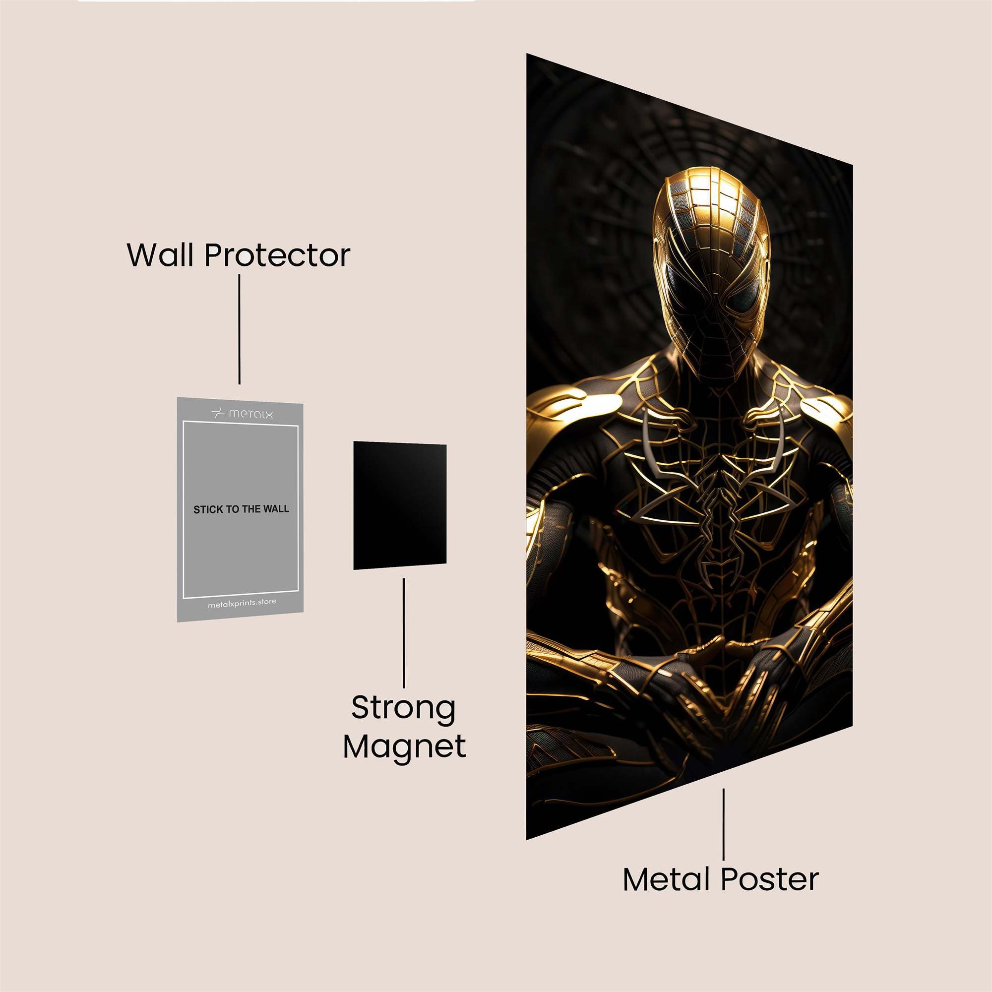 Spider Zen Safe Wall Magnetic / M