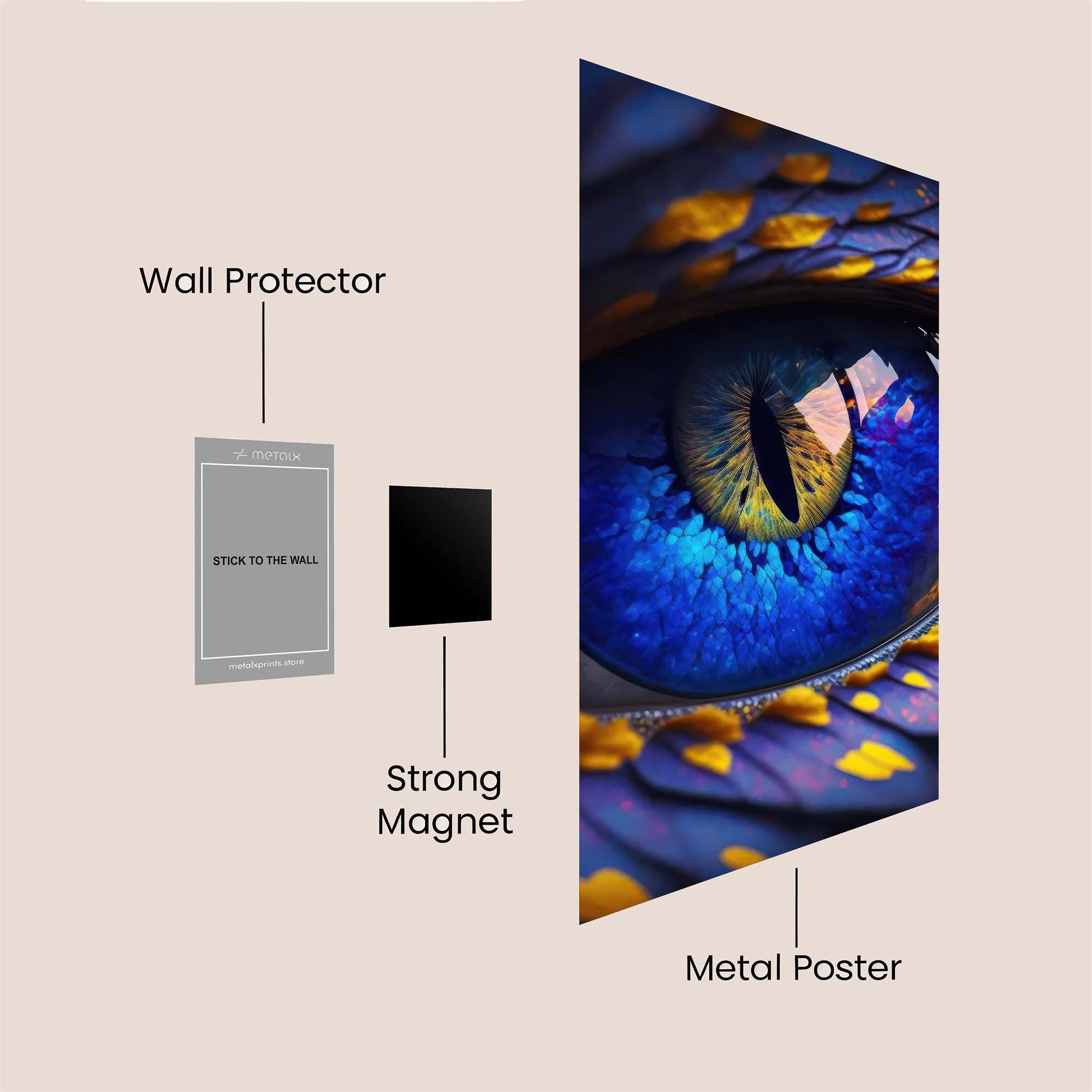 Dragon Mesmerize Safe Wall Magnetic / M