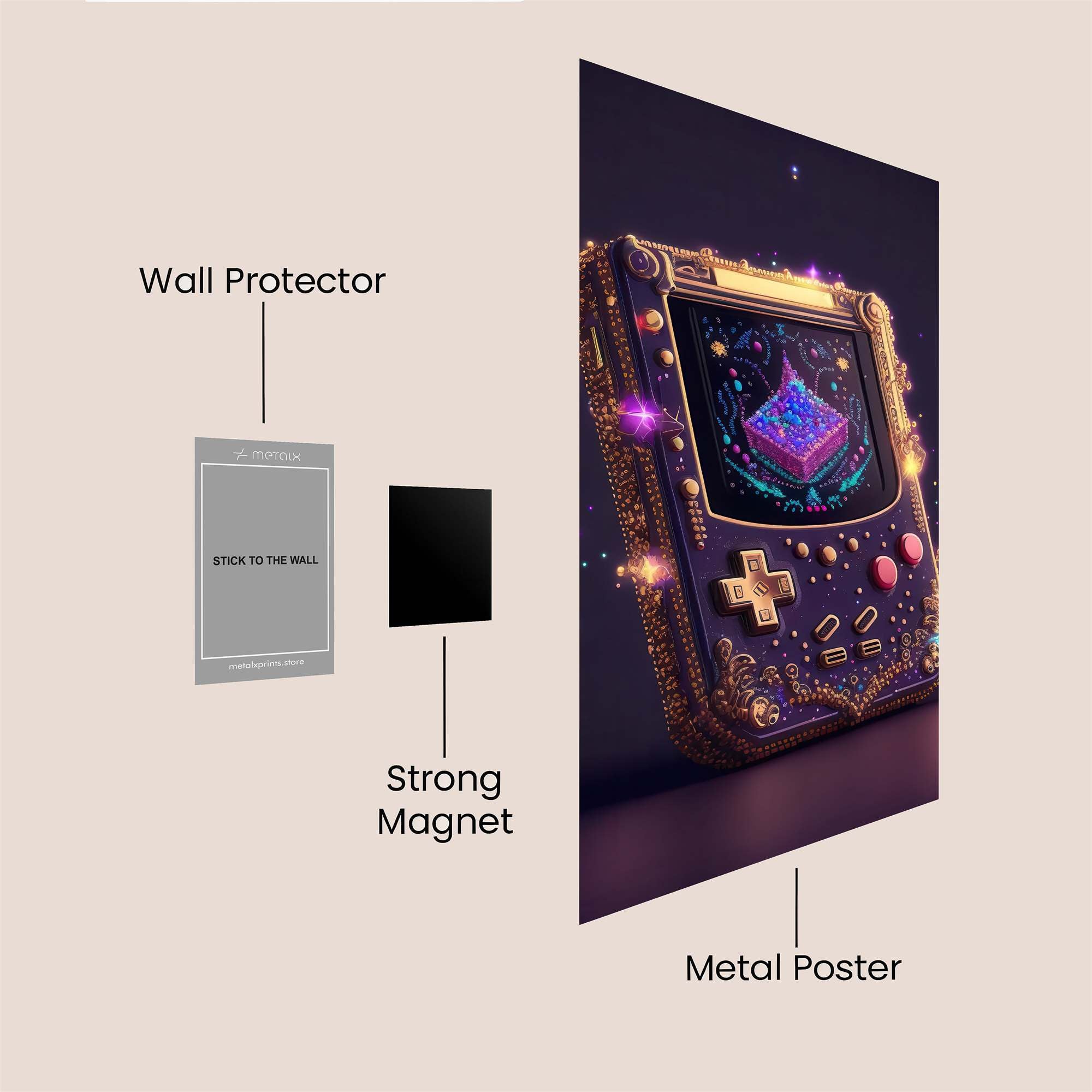Crystal Enchantment Safe Wall Magnetic / M