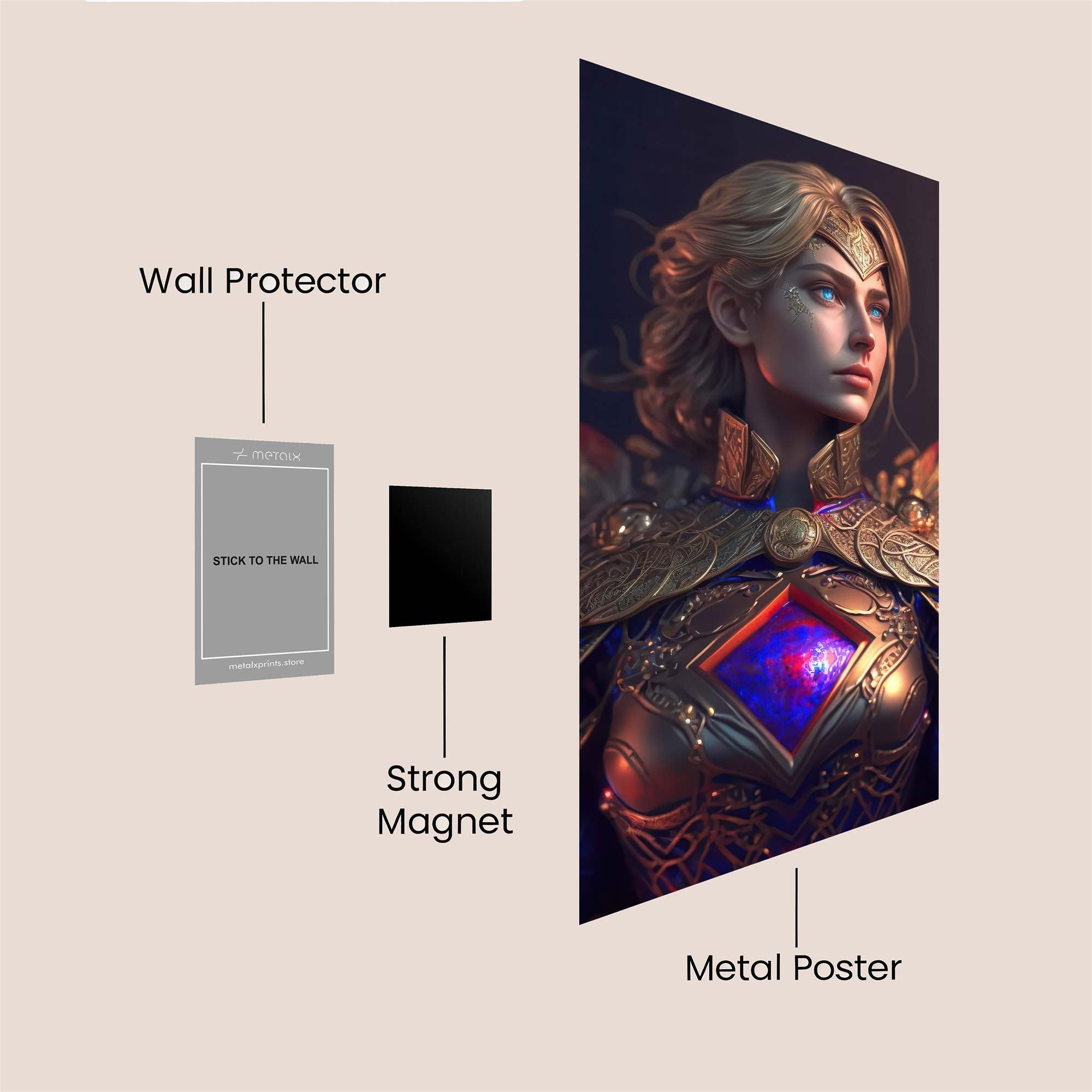 Queen Majestic Safe Wall Magnetic / M