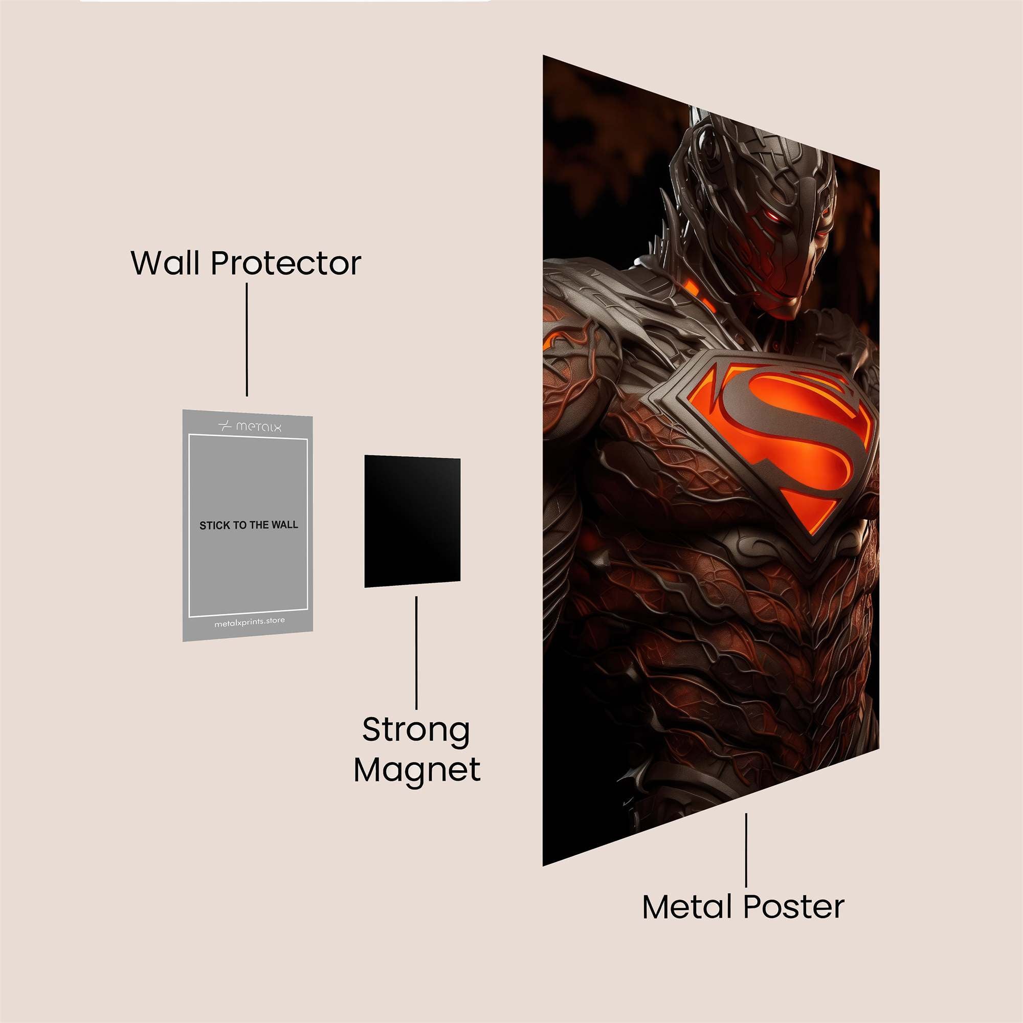 Superman Sinister Safe Wall Magnetic / M