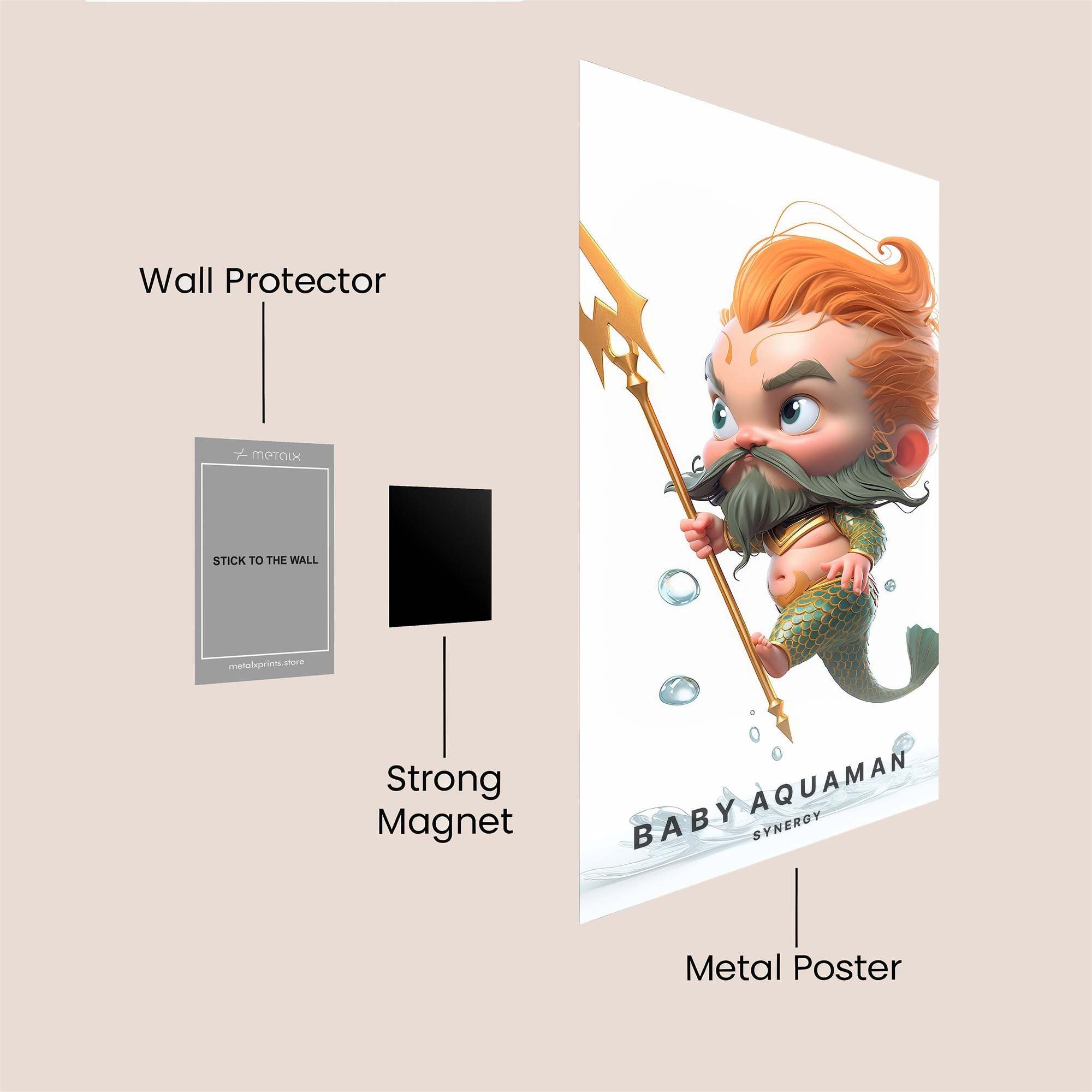 Superhero Blaze Safe Wall Magnetic / M
