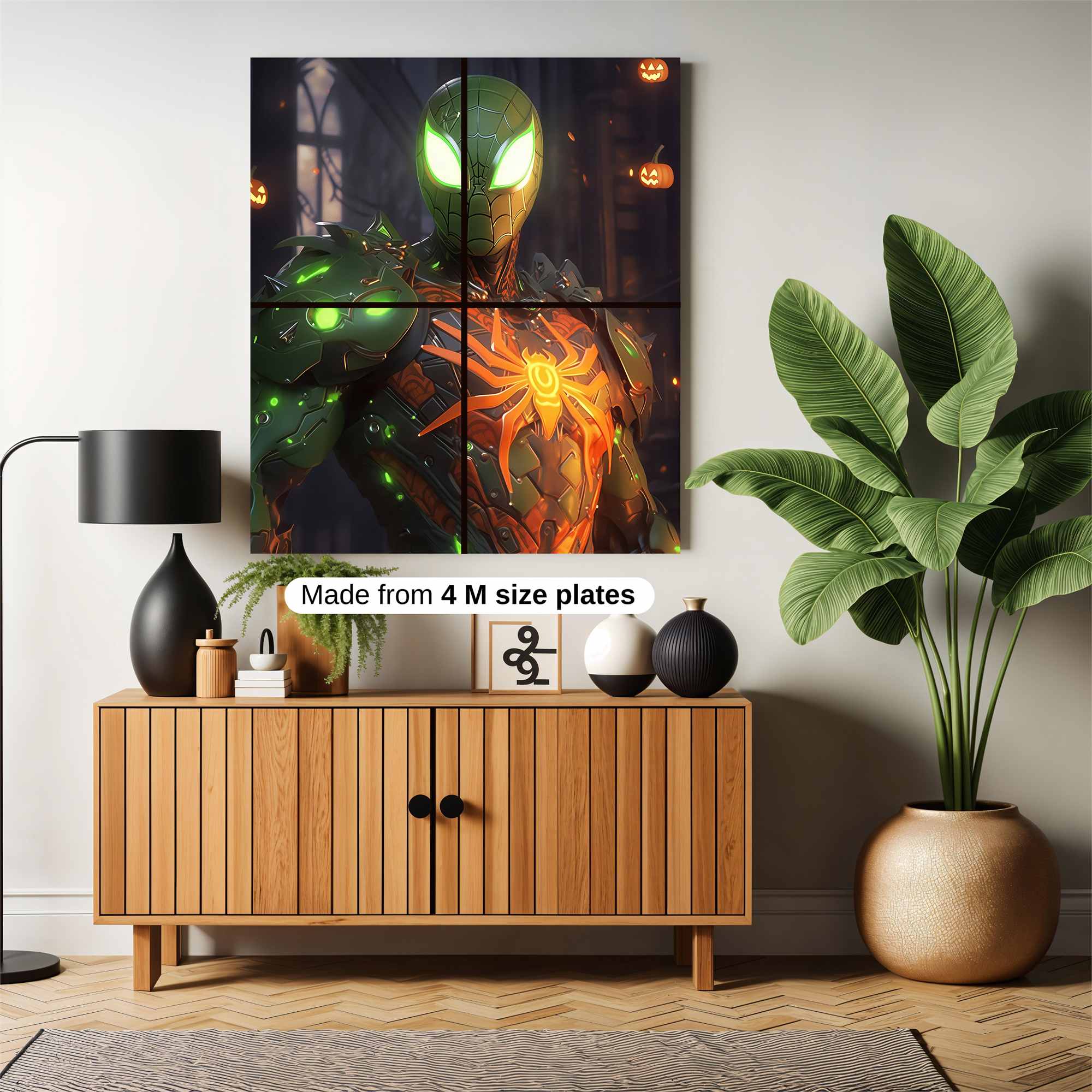 Spider Glow Safe Wall Magnetic / M