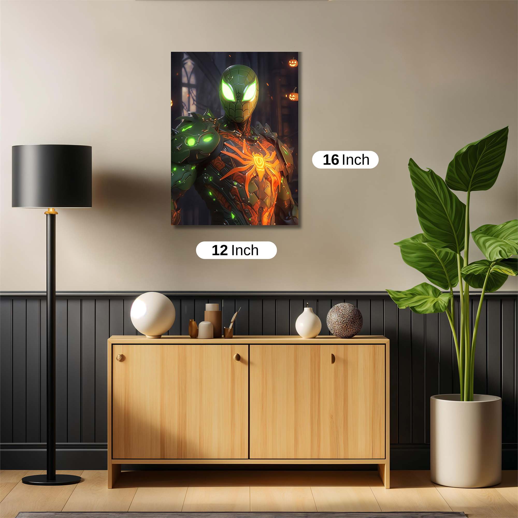 Spider Glow Safe Wall Magnetic / M
