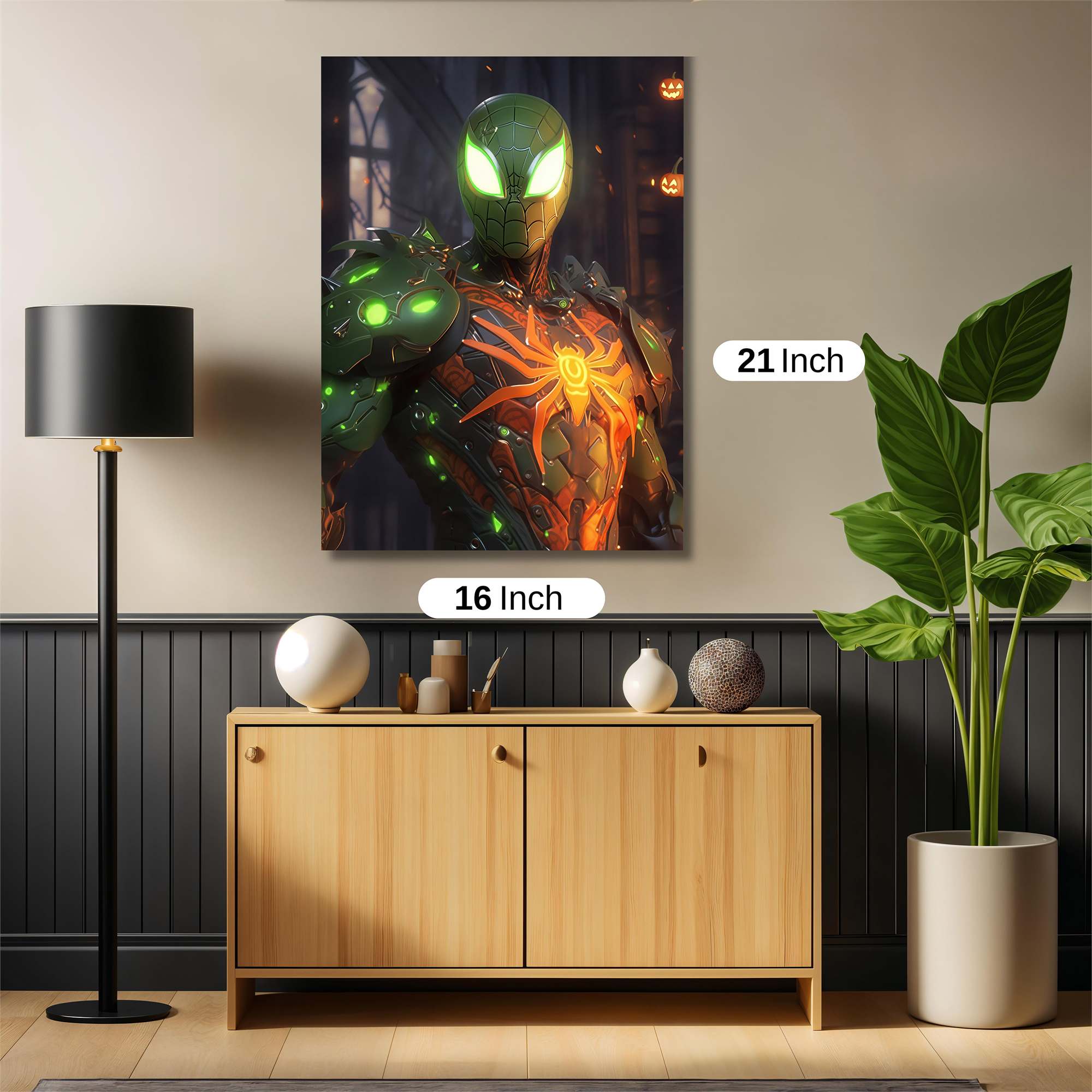 Spider Glow Safe Wall Magnetic / M