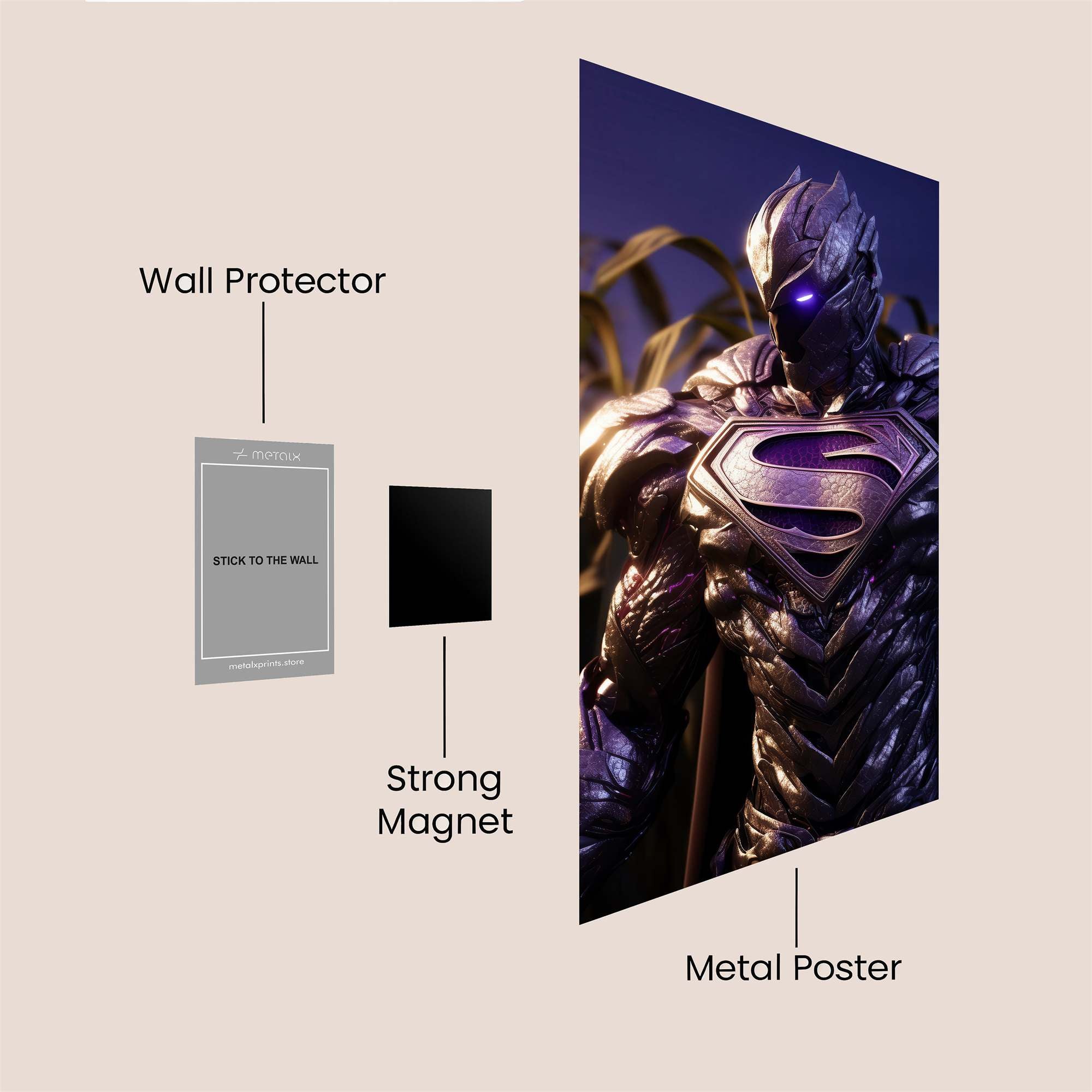 Superman Sinister Safe Wall Magnetic / M