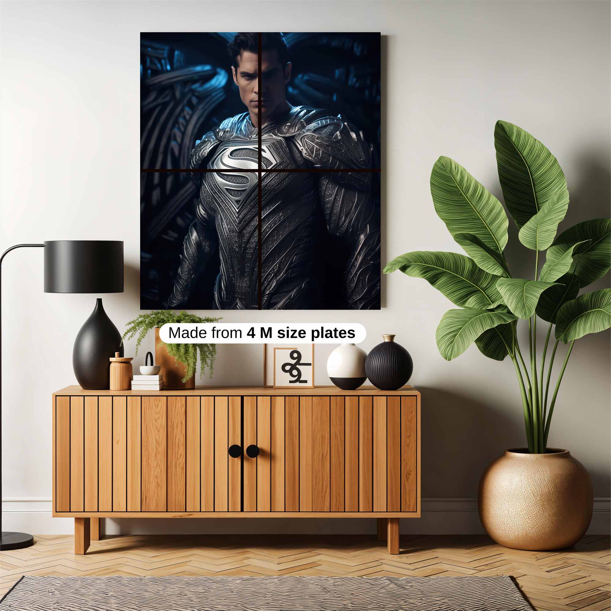 Superman Brooding Safe Wall Magnetic / M