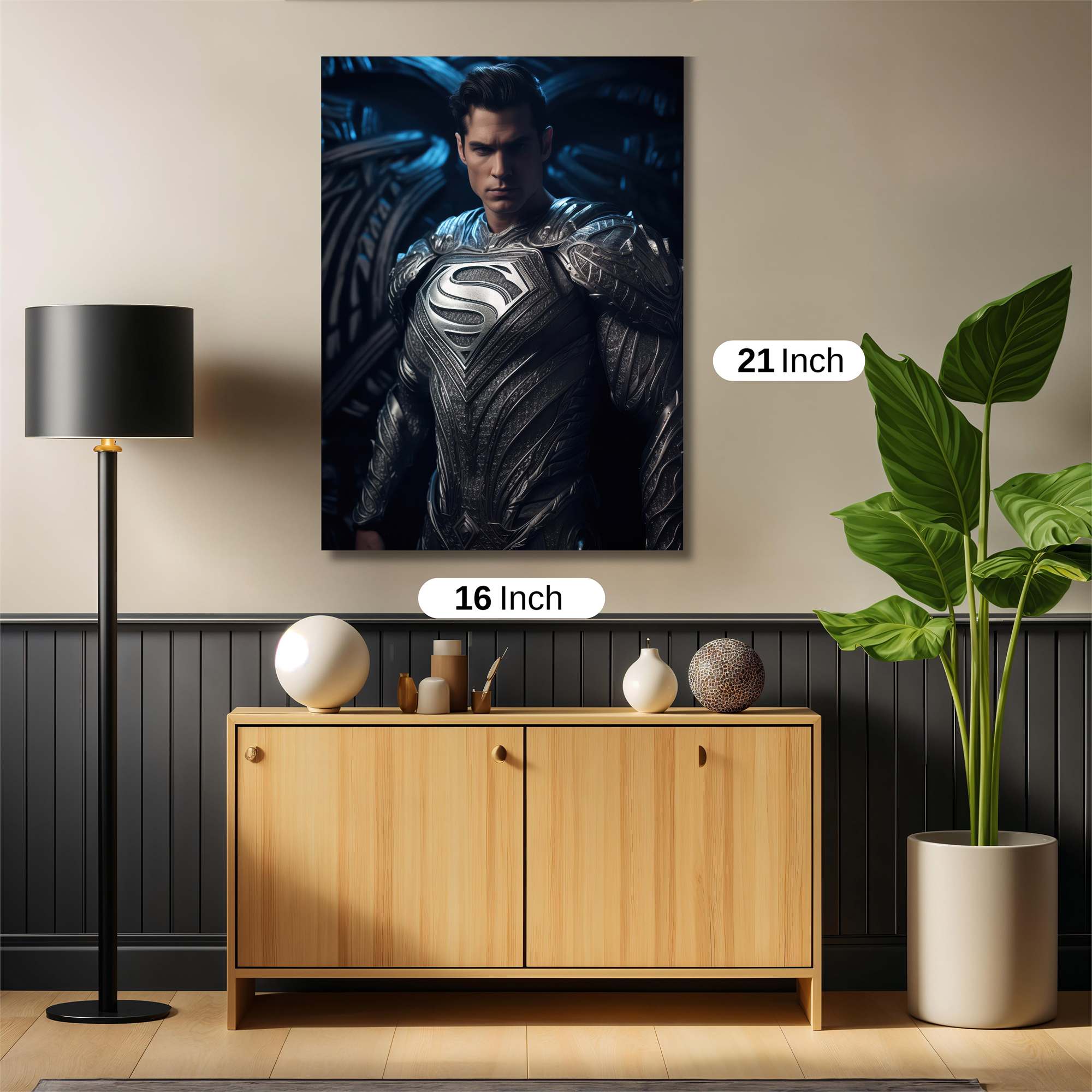 Superman Brooding Safe Wall Magnetic / M