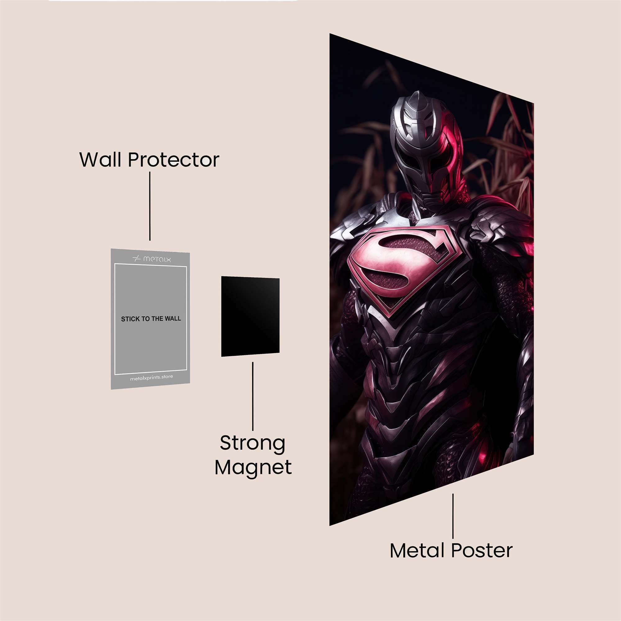 Superman Sinister Safe Wall Magnetic / M
