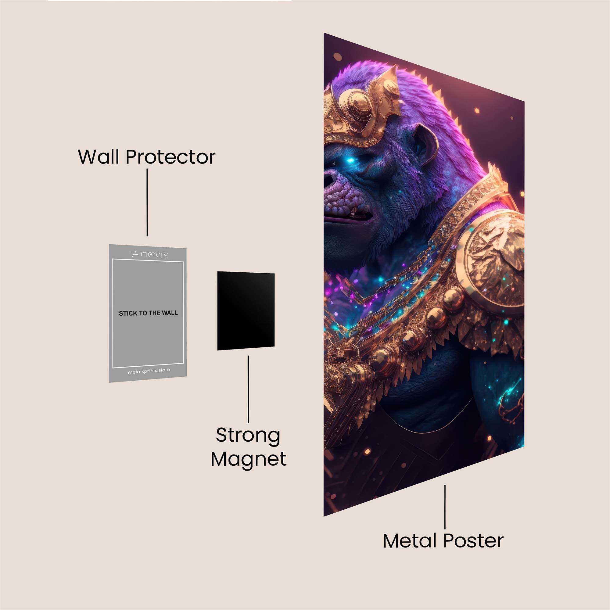 Hanuman Regal Safe Wall Magnetic / M