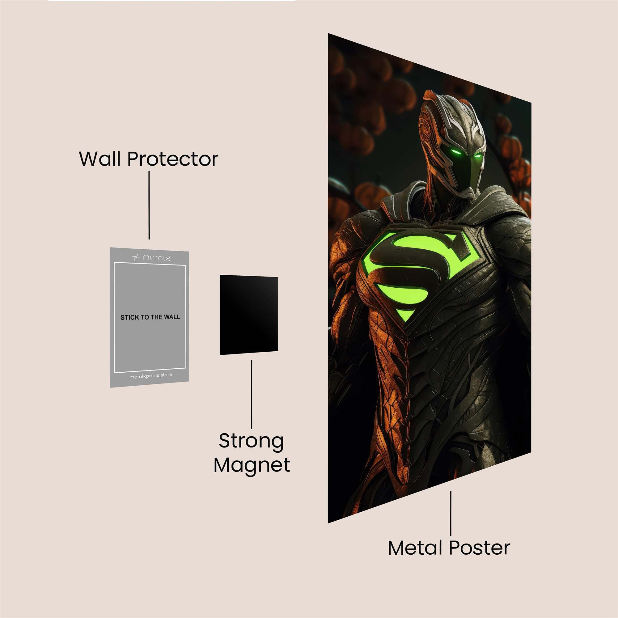Superman Sinister Safe Wall Magnetic / M
