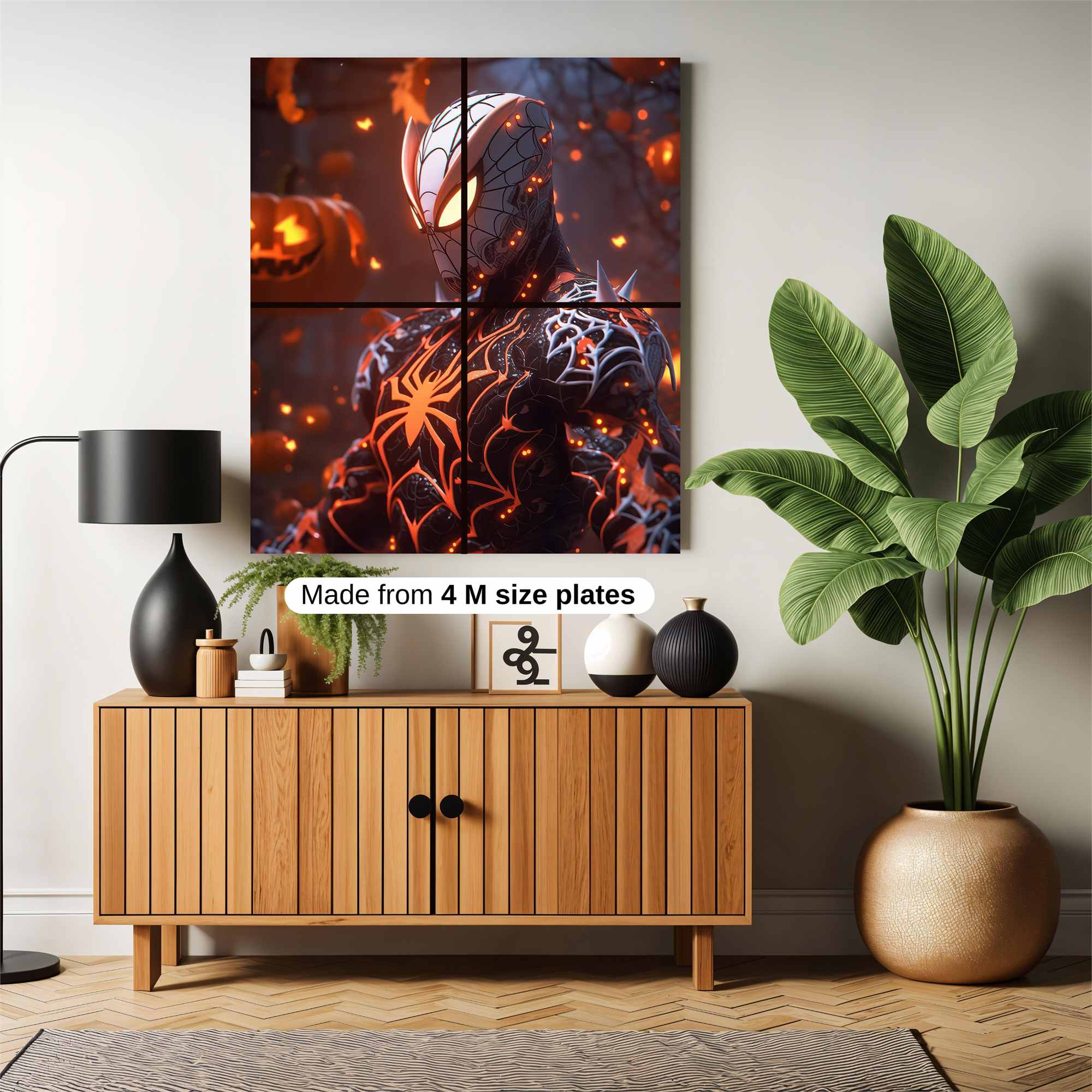 Spider Glow Safe Wall Magnetic / M
