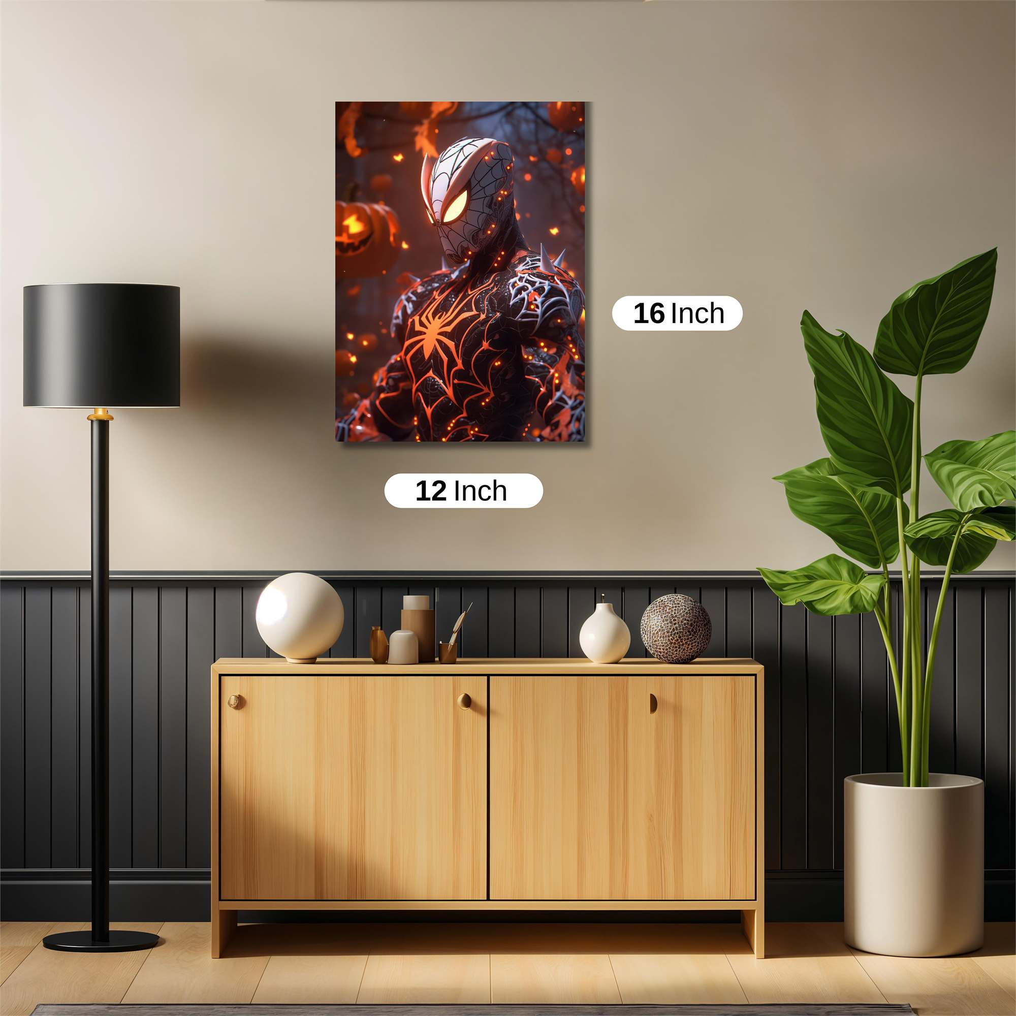 Spider Glow Safe Wall Magnetic / M