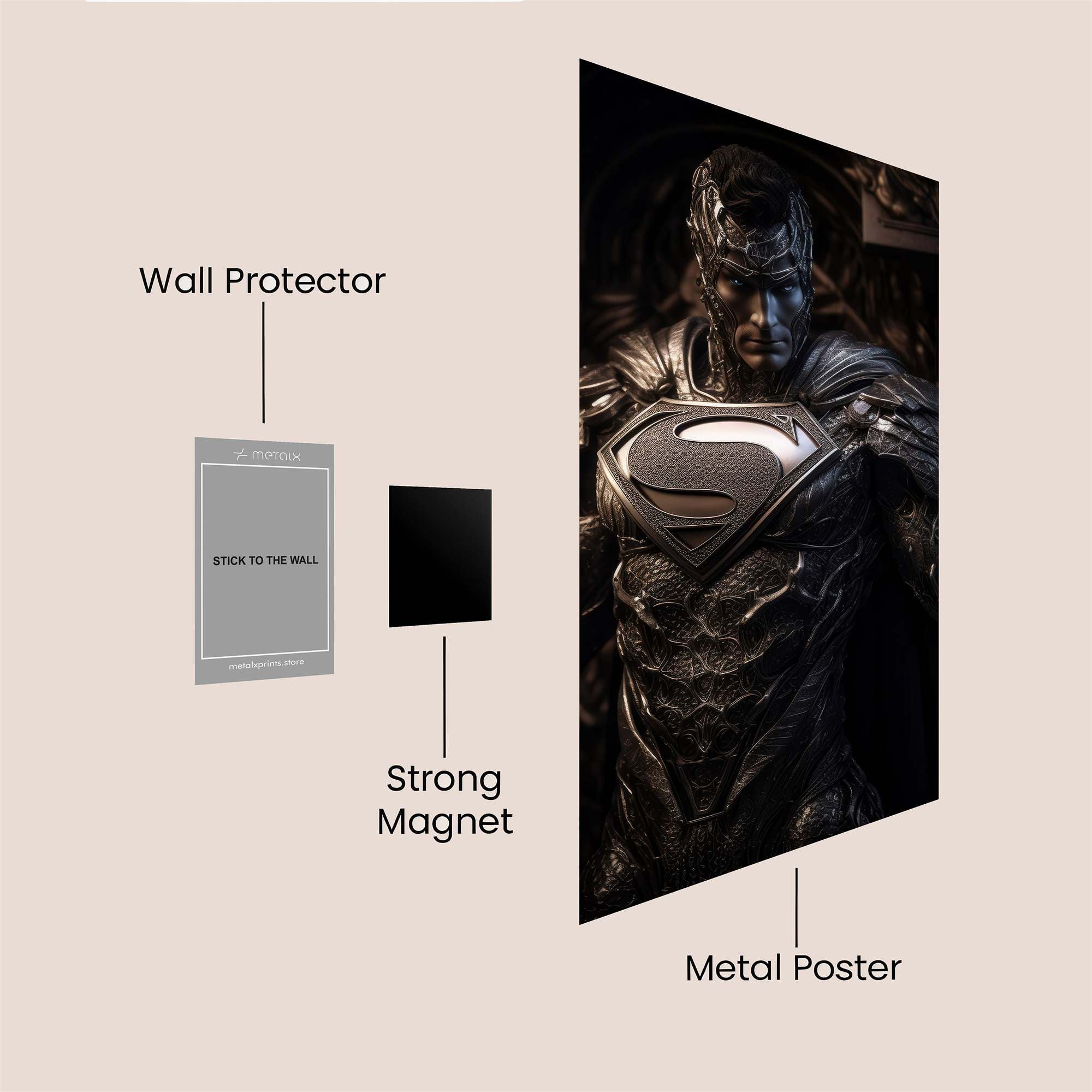 Superman Gloom Safe Wall Magnetic / M