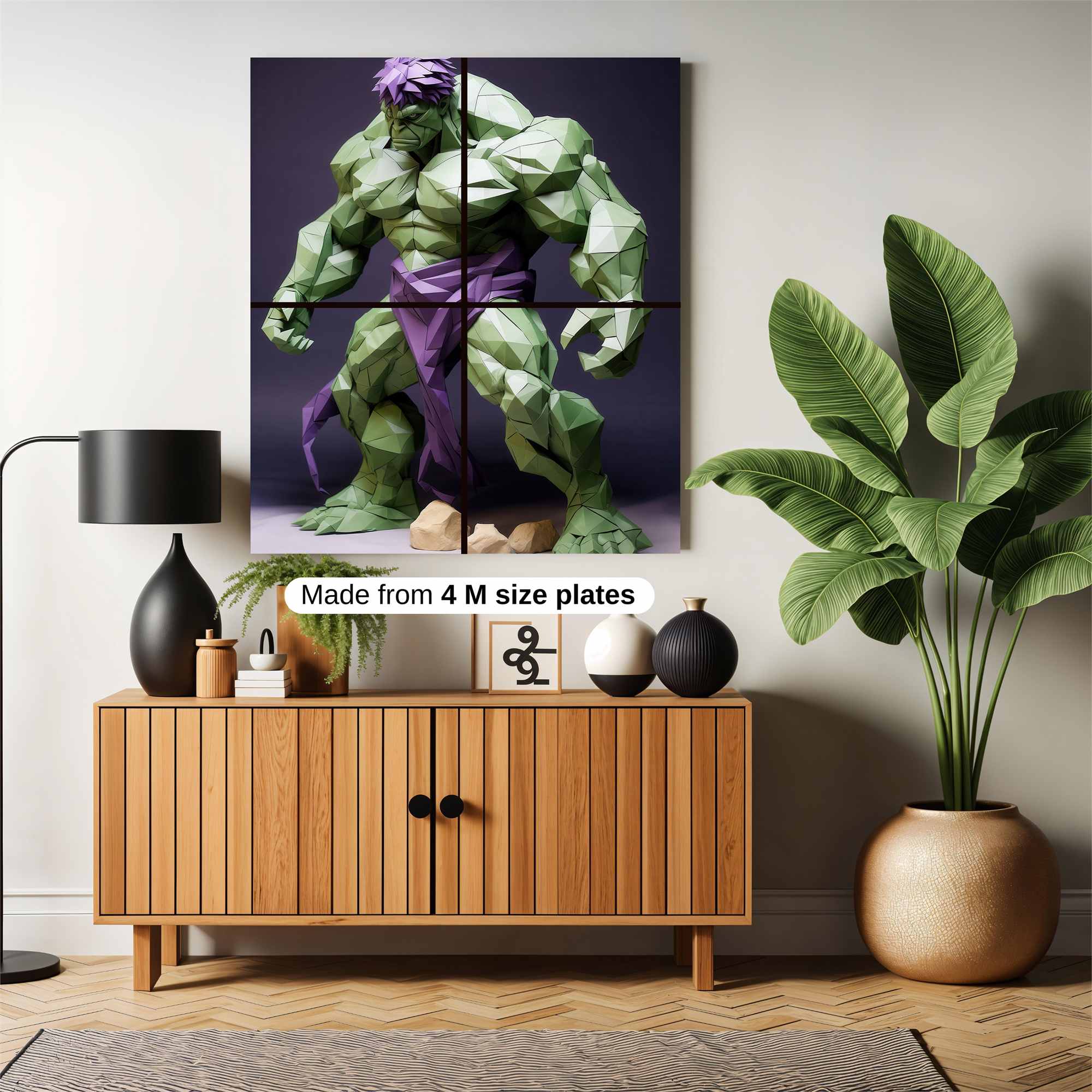 Hulk Geometric Safe Wall Magnetic / M