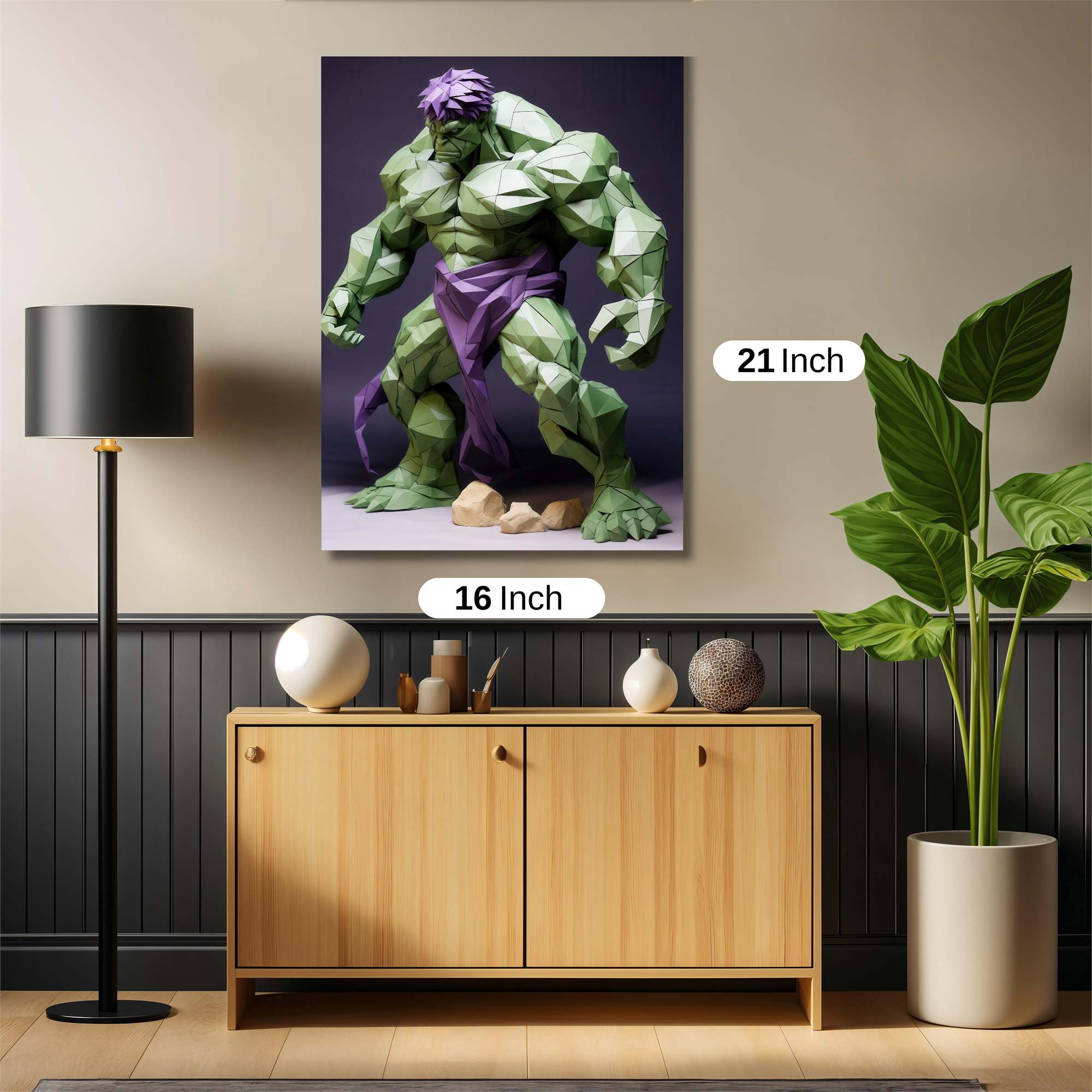 Hulk Geometric Safe Wall Magnetic / M