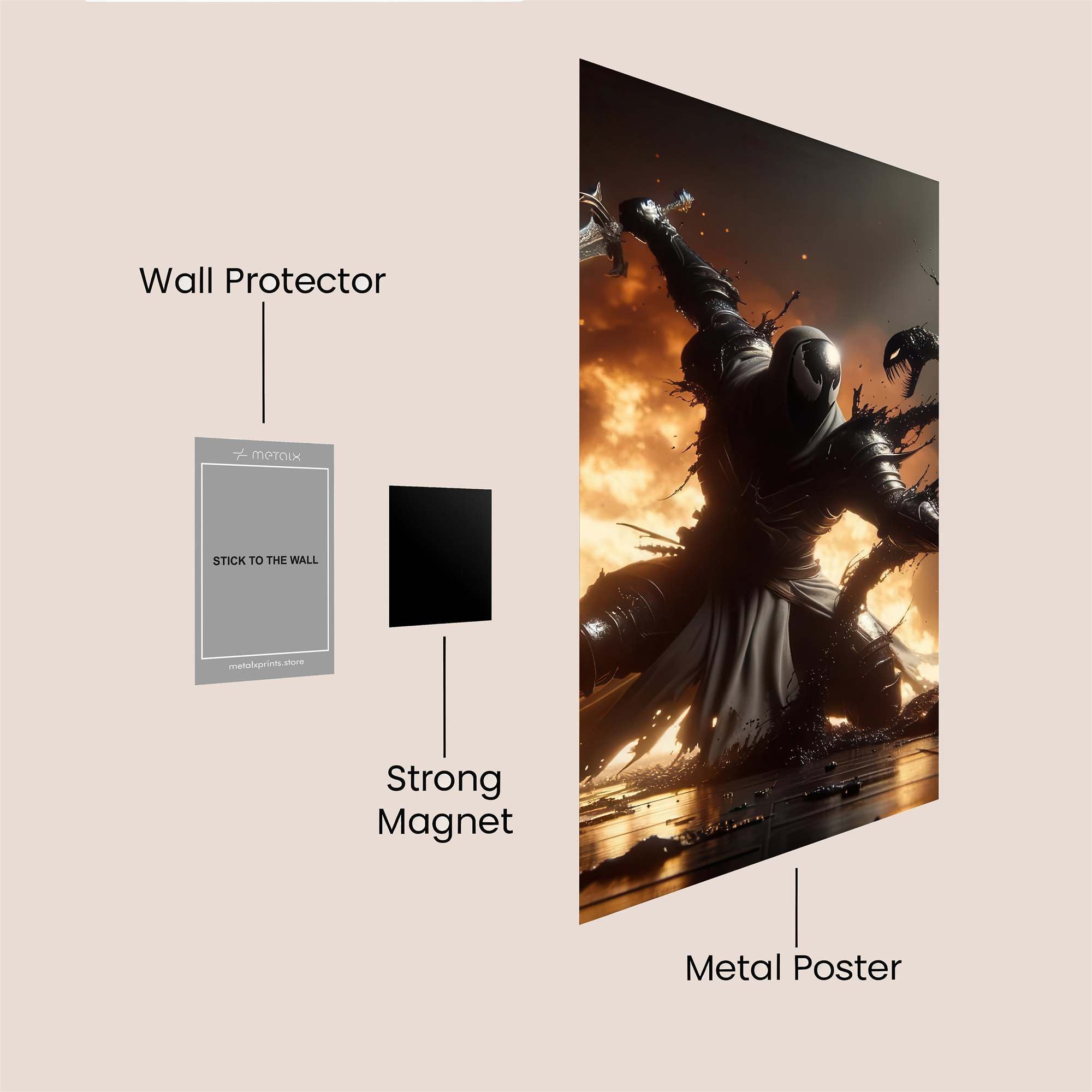 Knight Corruption Safe Wall Magnetic / M