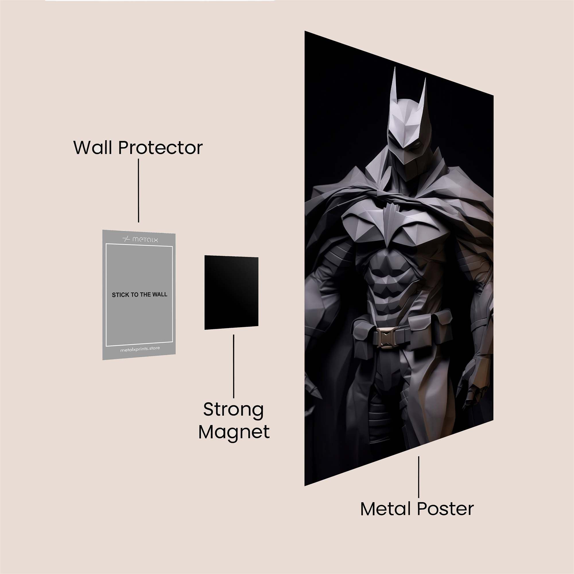 Batman Brooding Safe Wall Magnetic / M