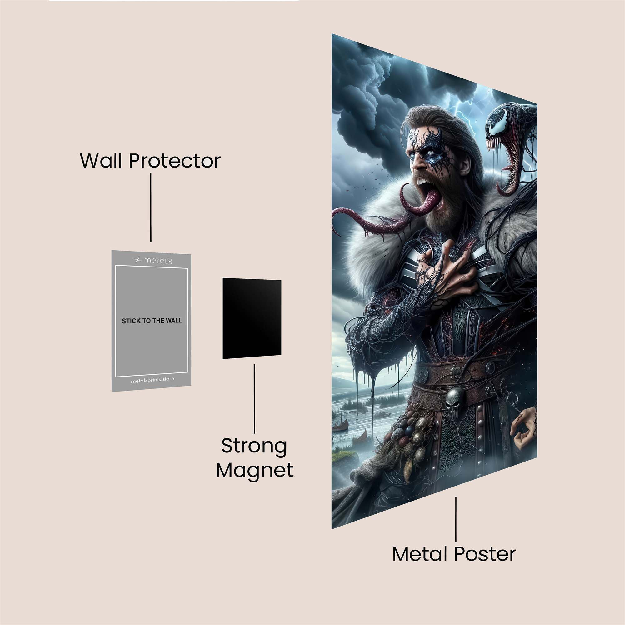Venom Viking Safe Wall Magnetic / M