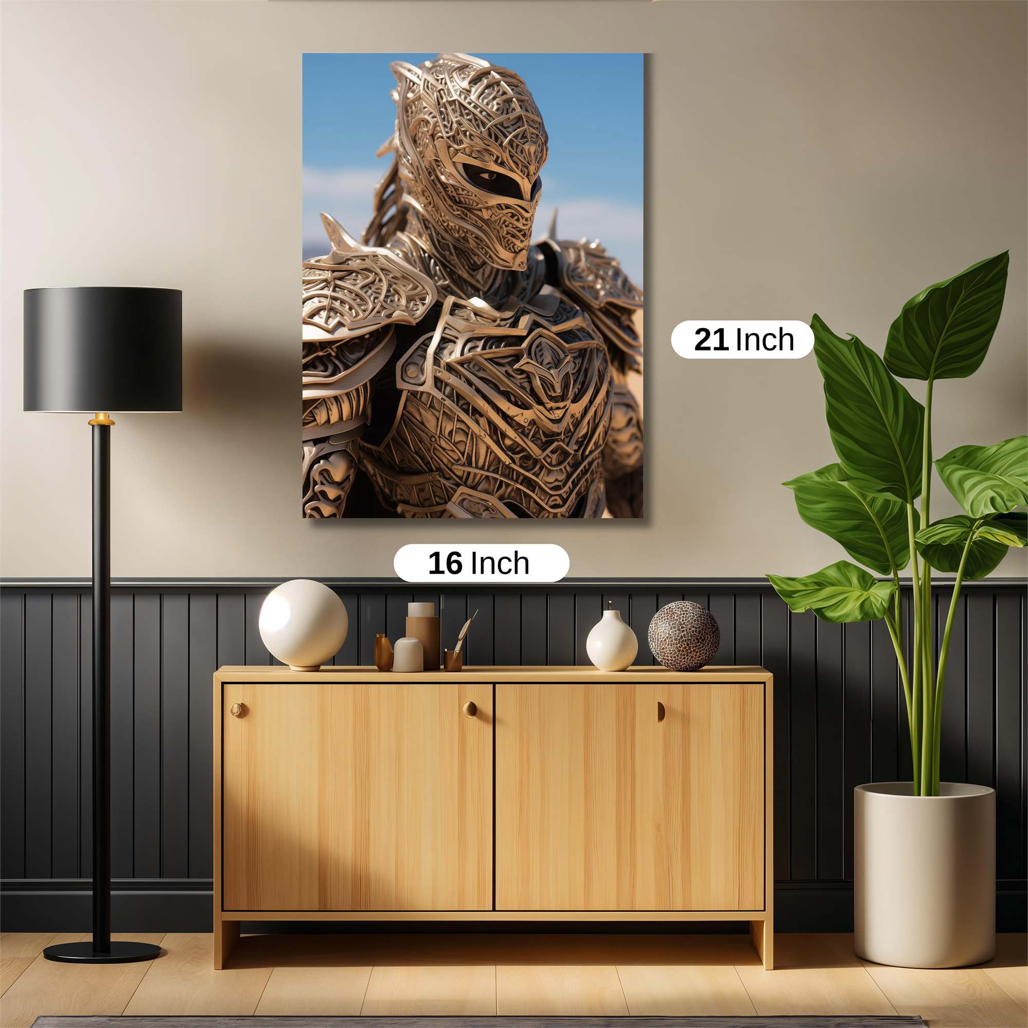 Gilded Warrior Safe Wall Magnetic / M