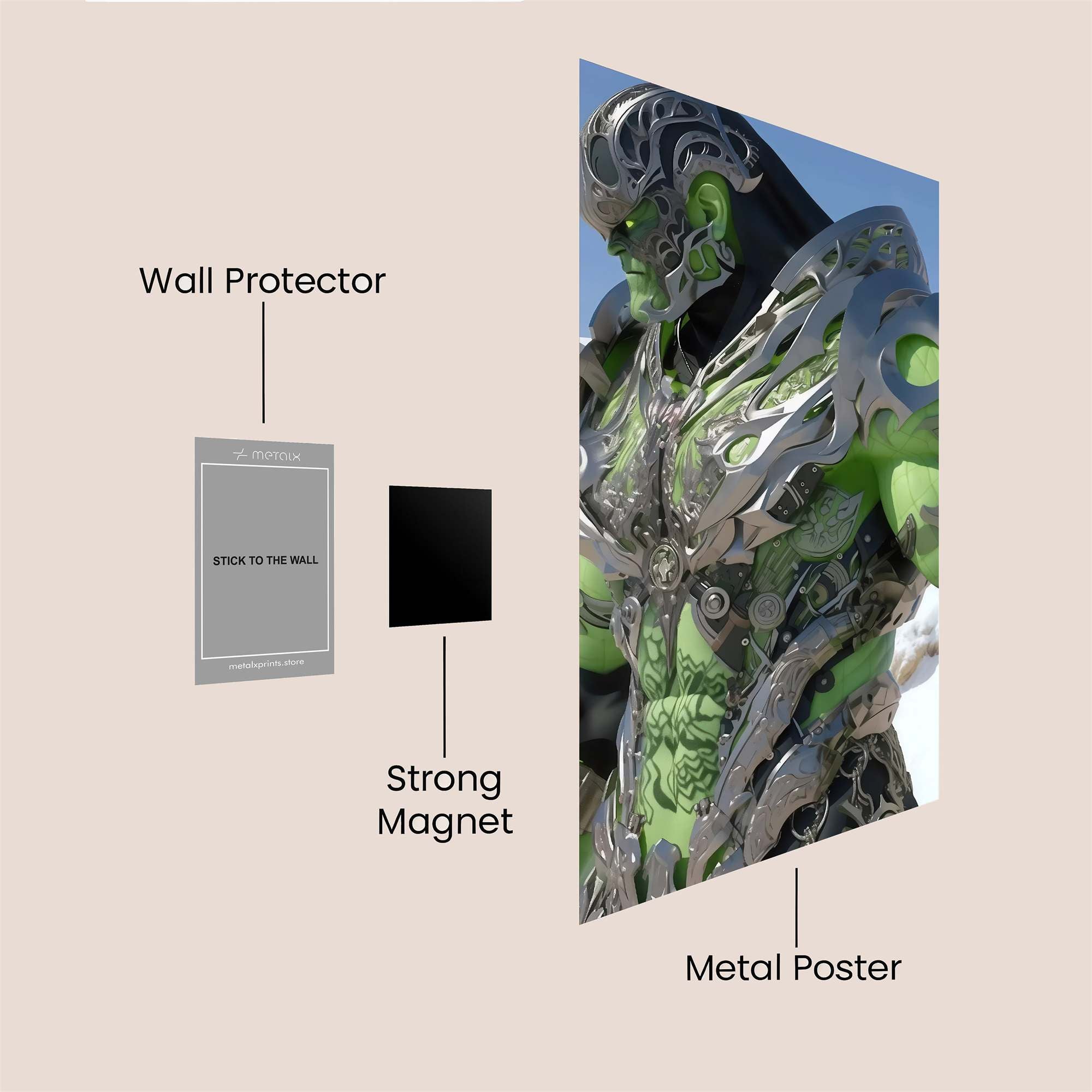 Hulk Majestic Safe Wall Magnetic / M