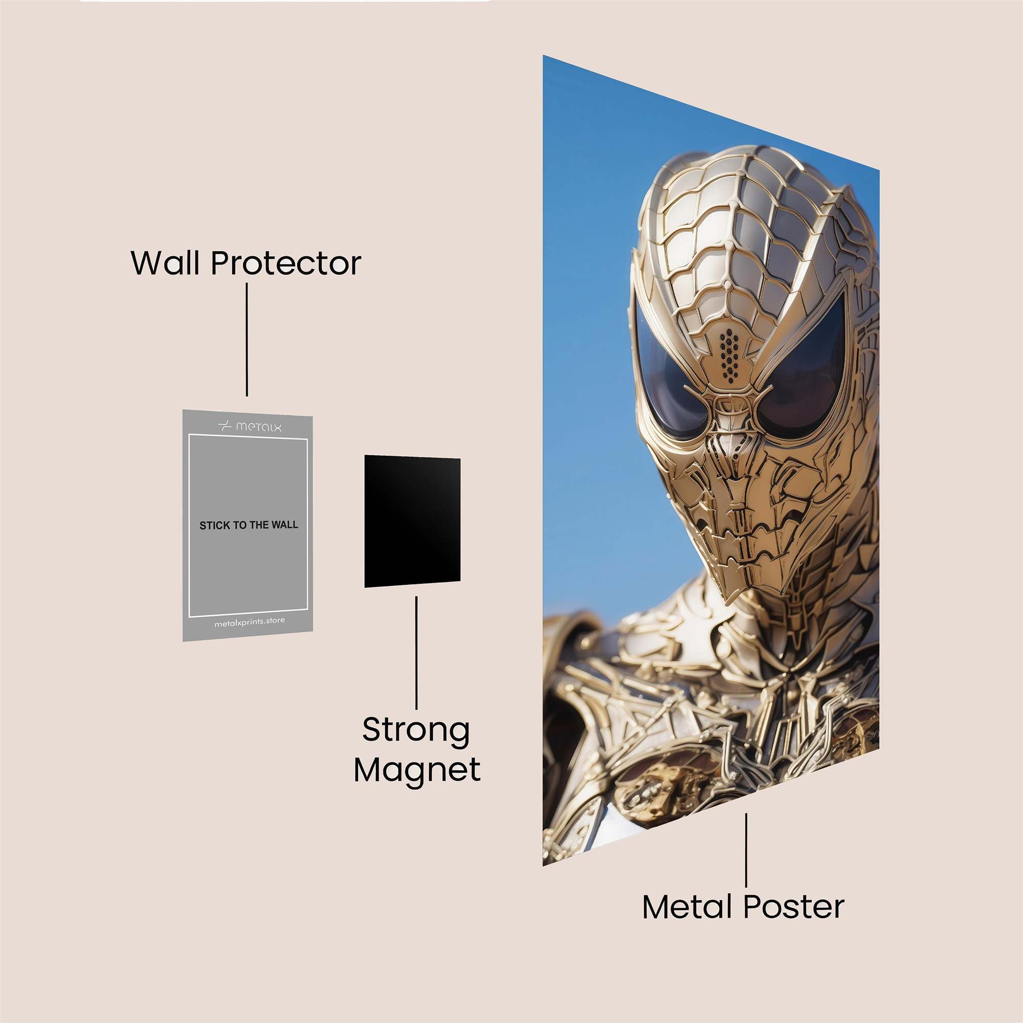 Spider Elegance Safe Wall Magnetic / M