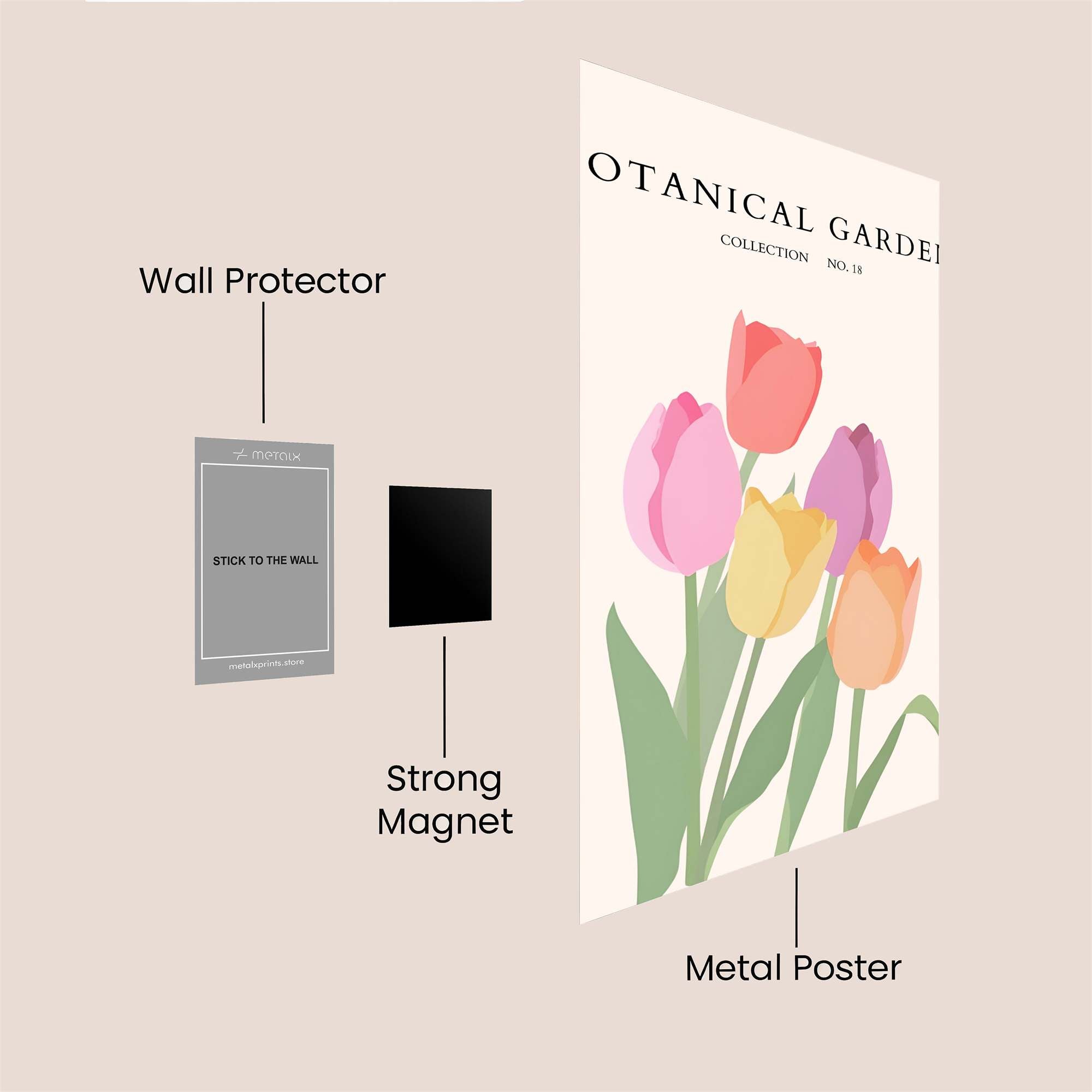 Tulip Tranquil Safe Wall Magnetic / M