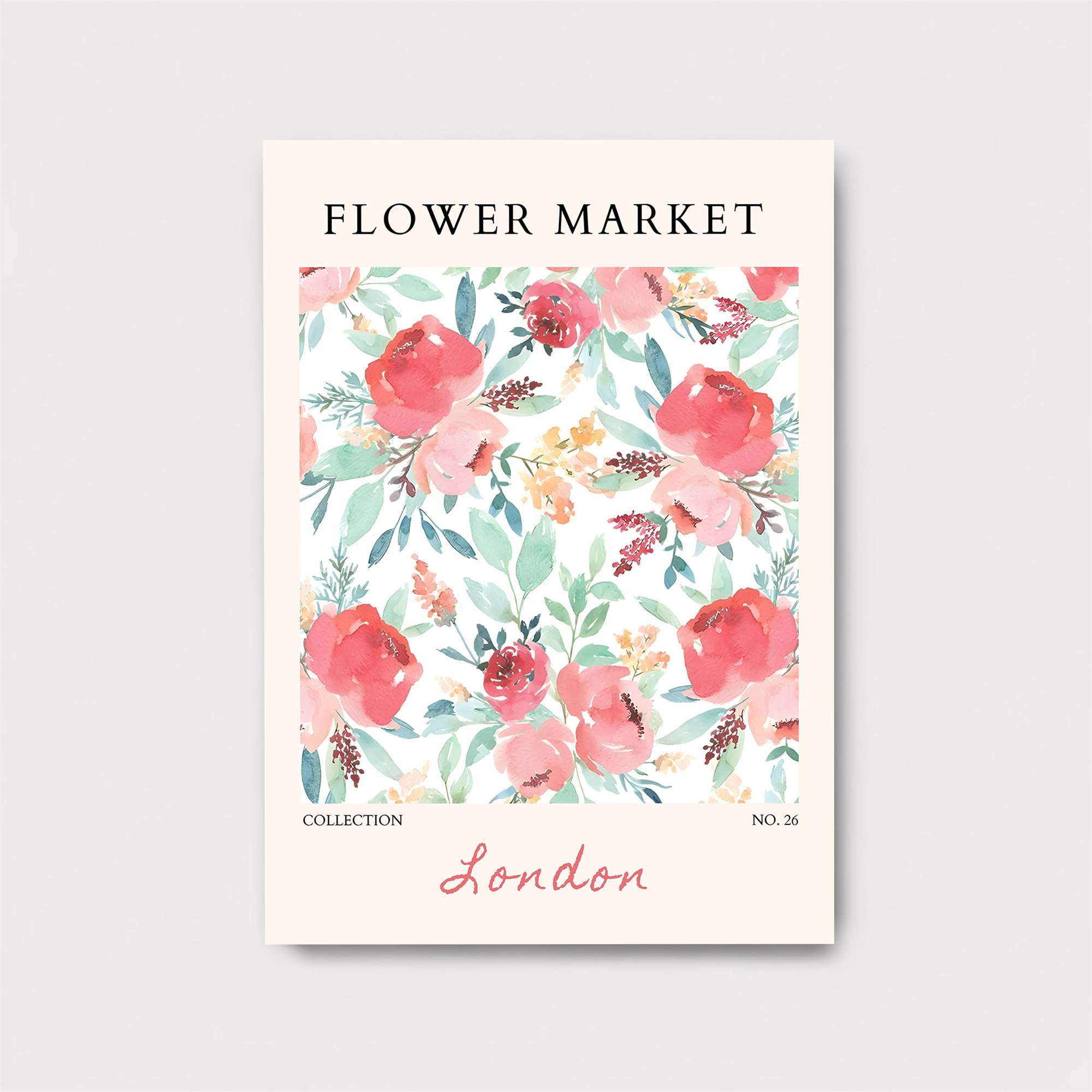 Floral Serenity Safe Wall Magnetic / M