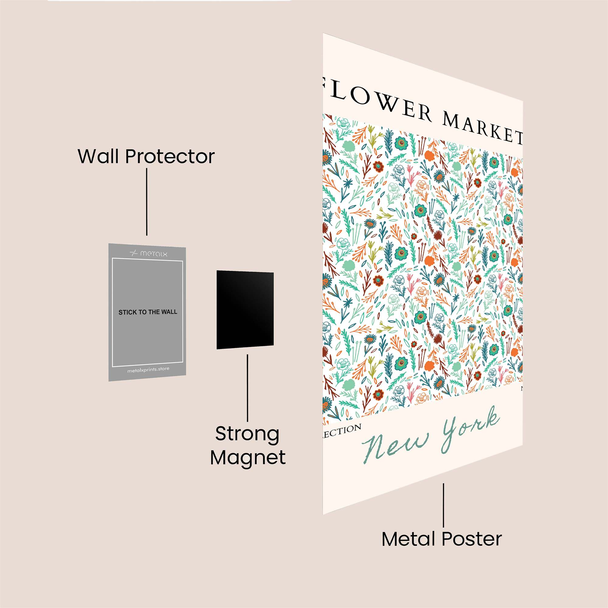 Market Whimsy Safe Wall Magnetic / M