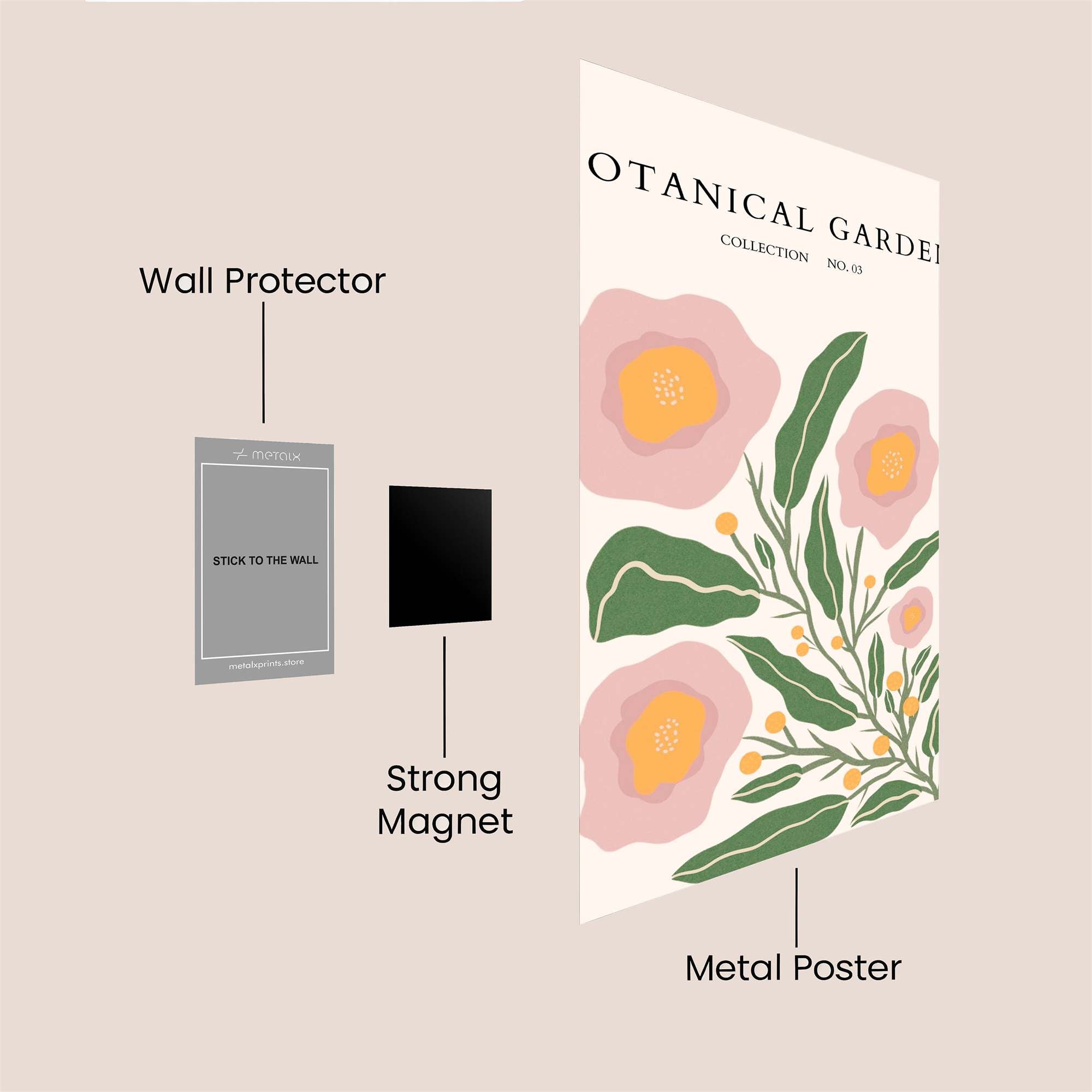 Garden Whimsy Safe Wall Magnetic / M