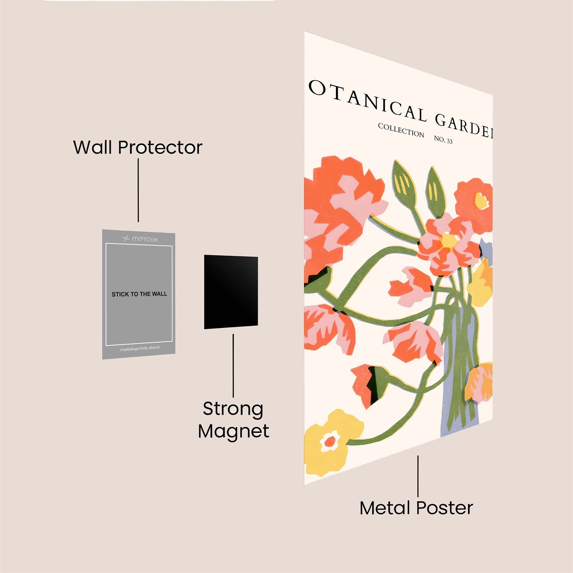 Botanical Bliss Safe Wall Magnetic / M