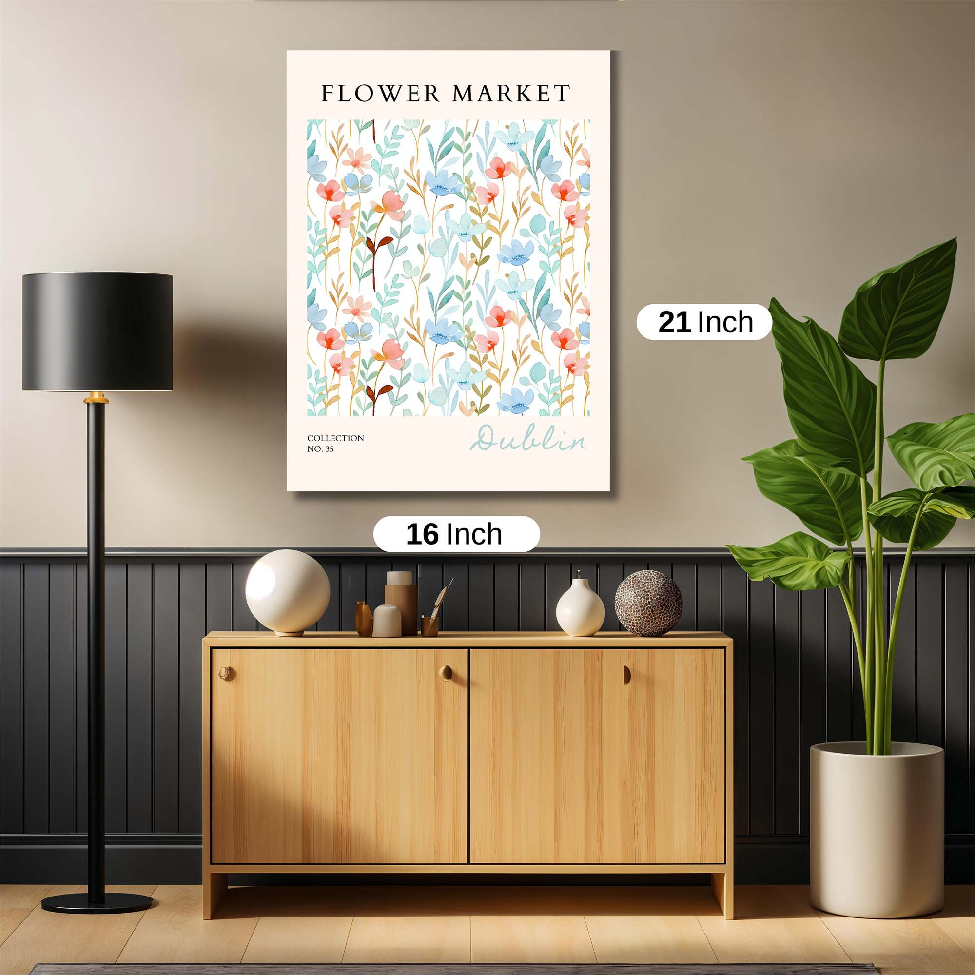 Flower Whimsy Safe Wall Magnetic / M