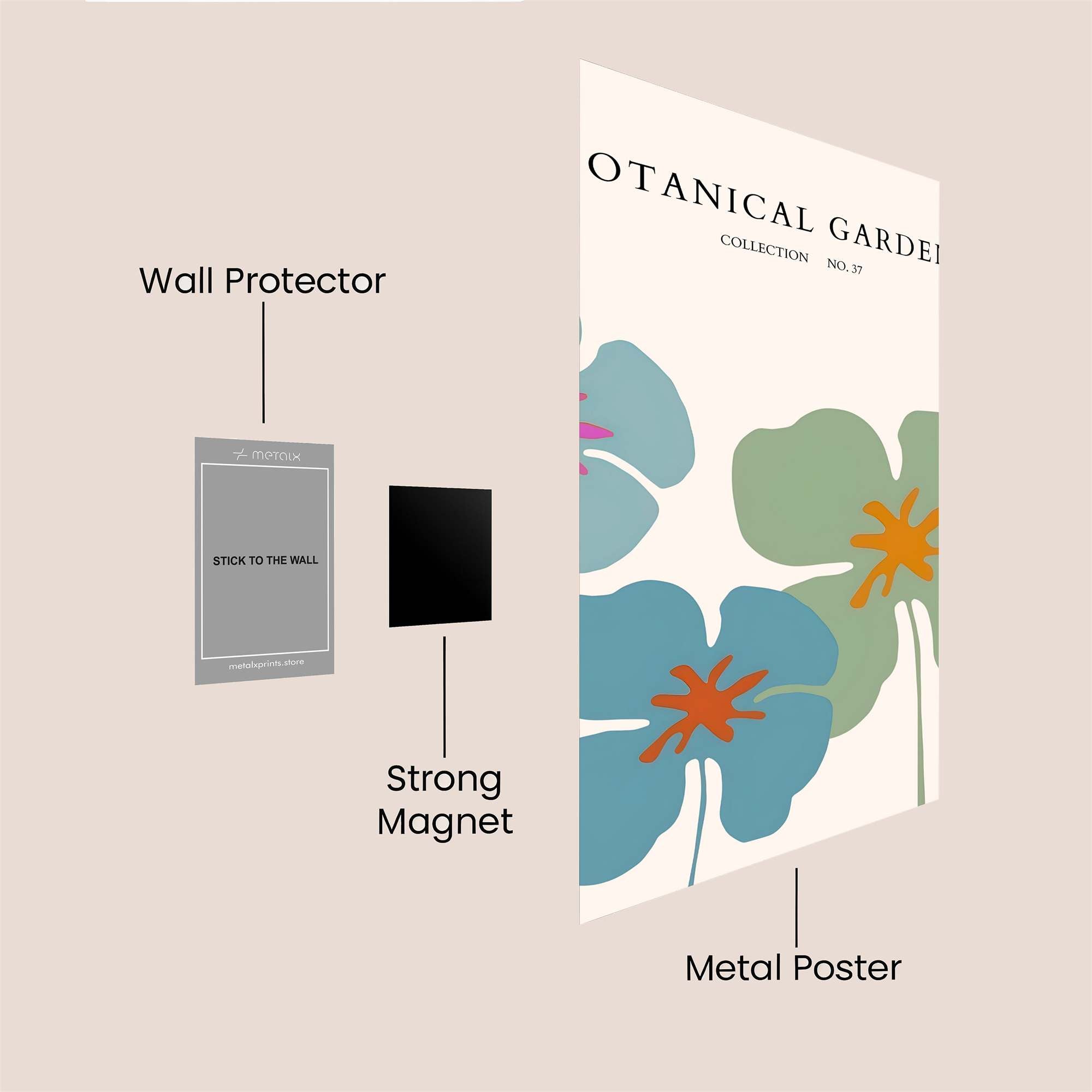 Botanical Bliss Safe Wall Magnetic / M
