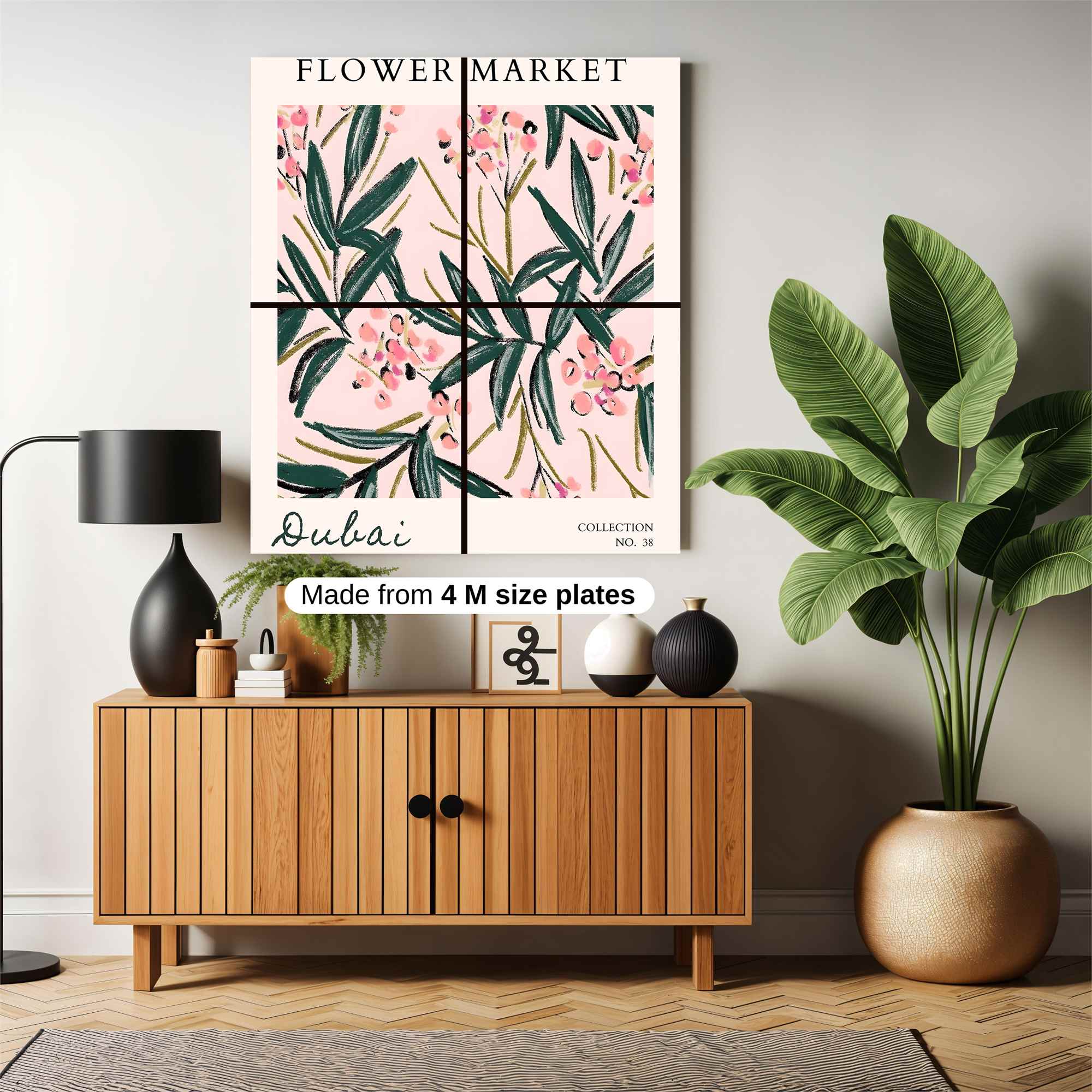 Flower Whimsy Safe Wall Magnetic / M