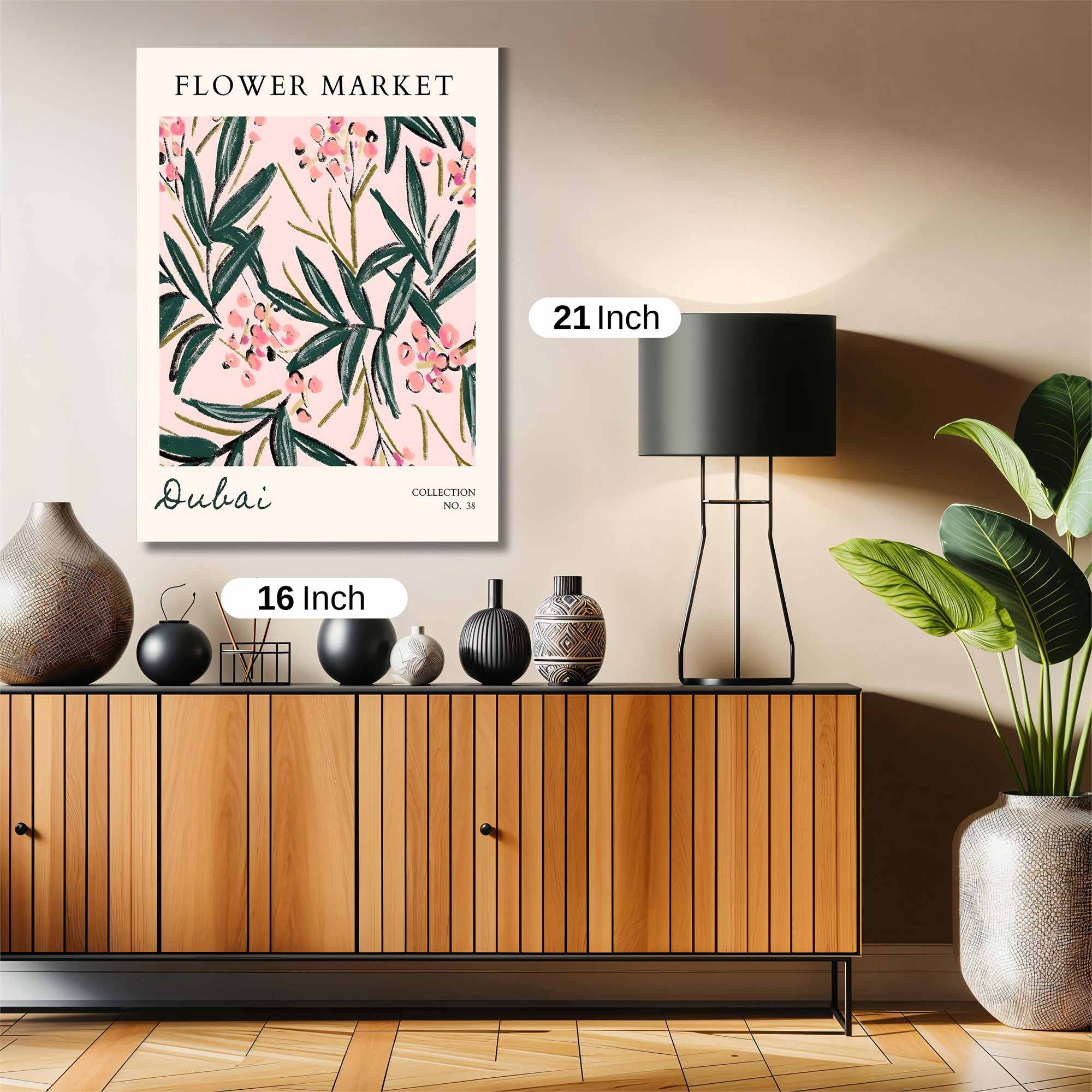 Flower Whimsy Safe Wall Magnetic / M