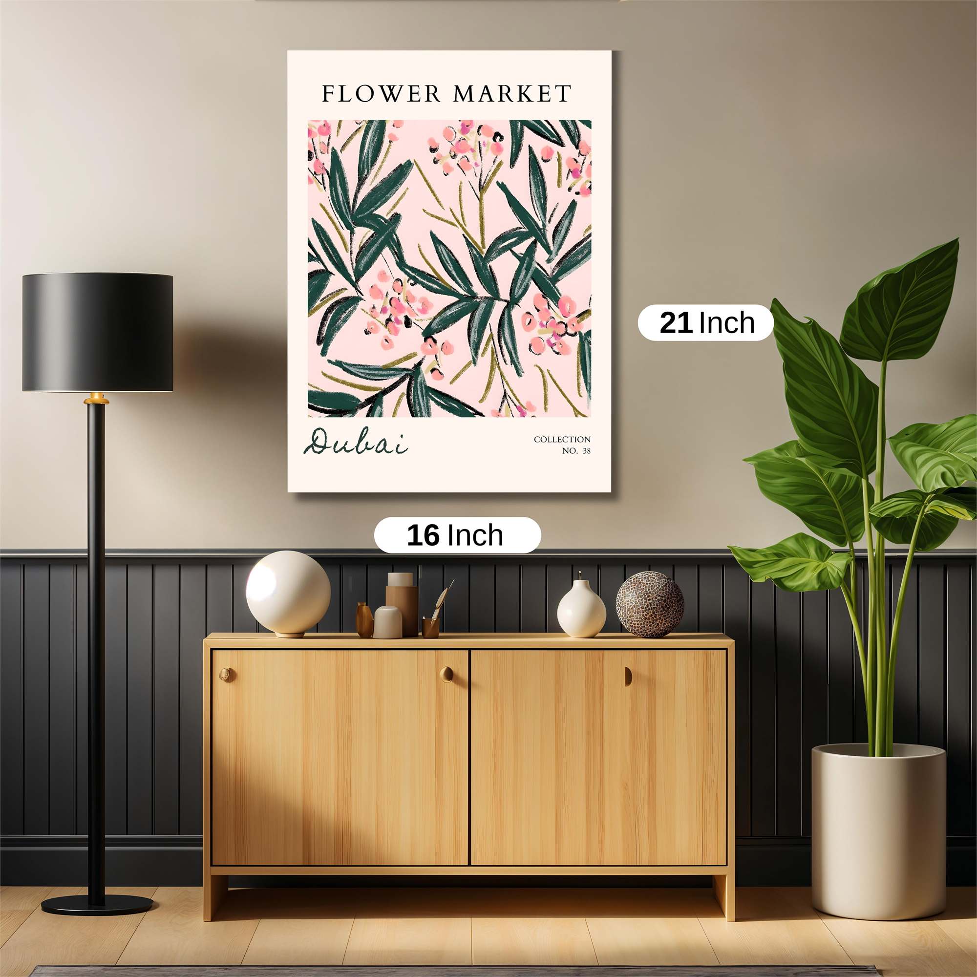 Flower Whimsy Safe Wall Magnetic / M