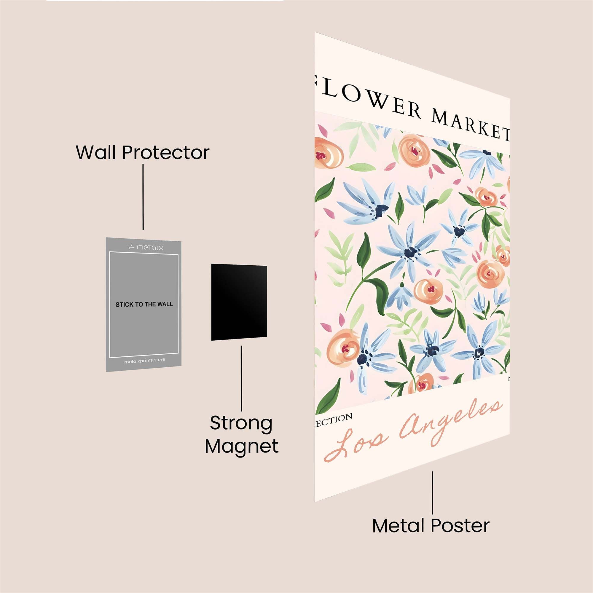 Floral Bliss Safe Wall Magnetic / M