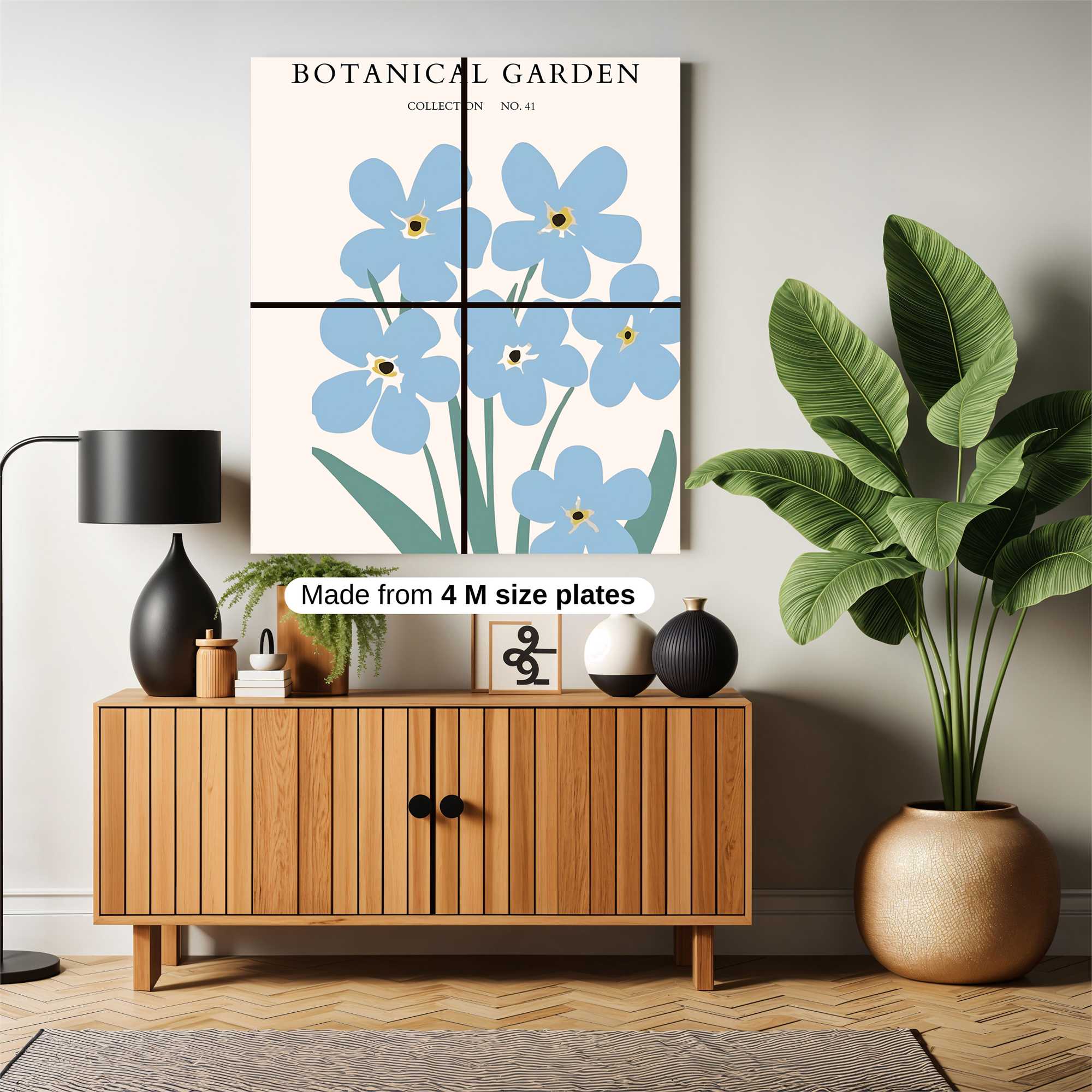 Forget-Me-Not Bliss Safe Wall Magnetic / M