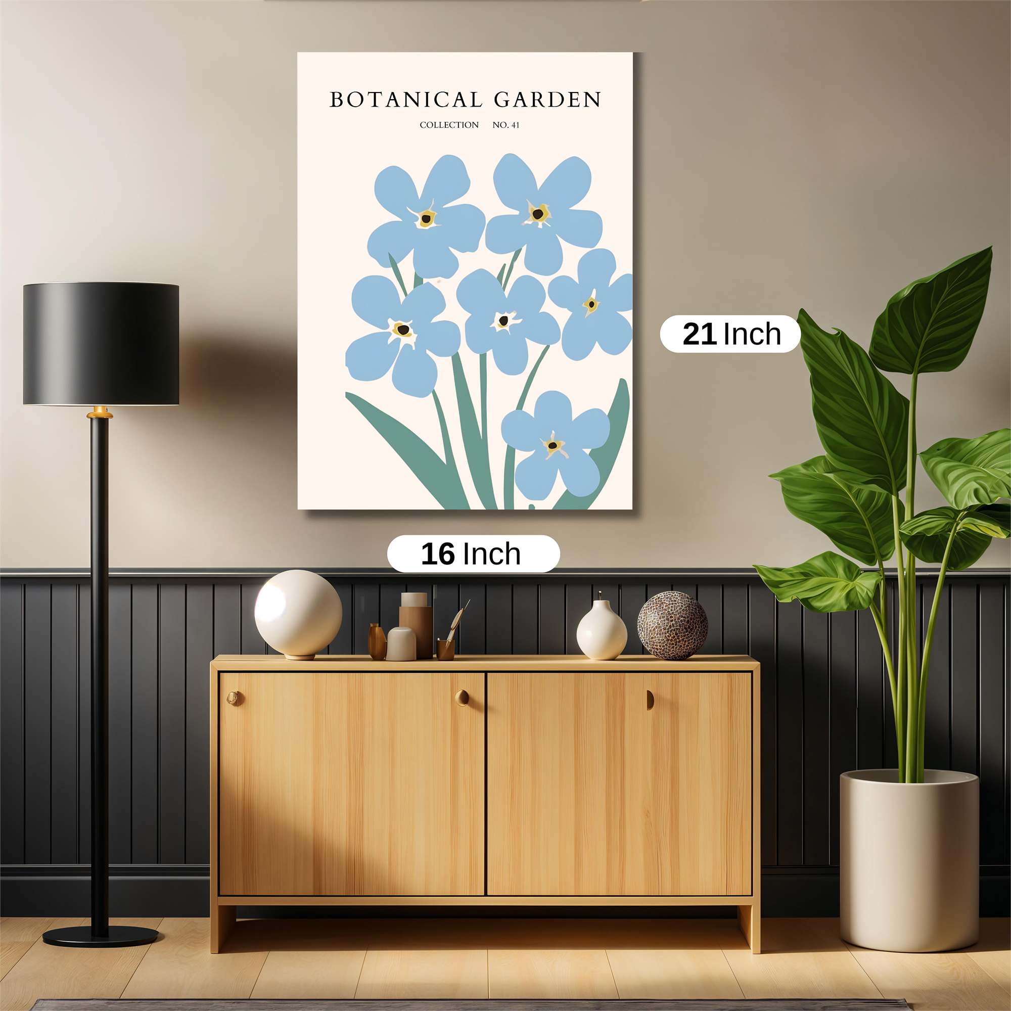 Forget-Me-Not Bliss Safe Wall Magnetic / M