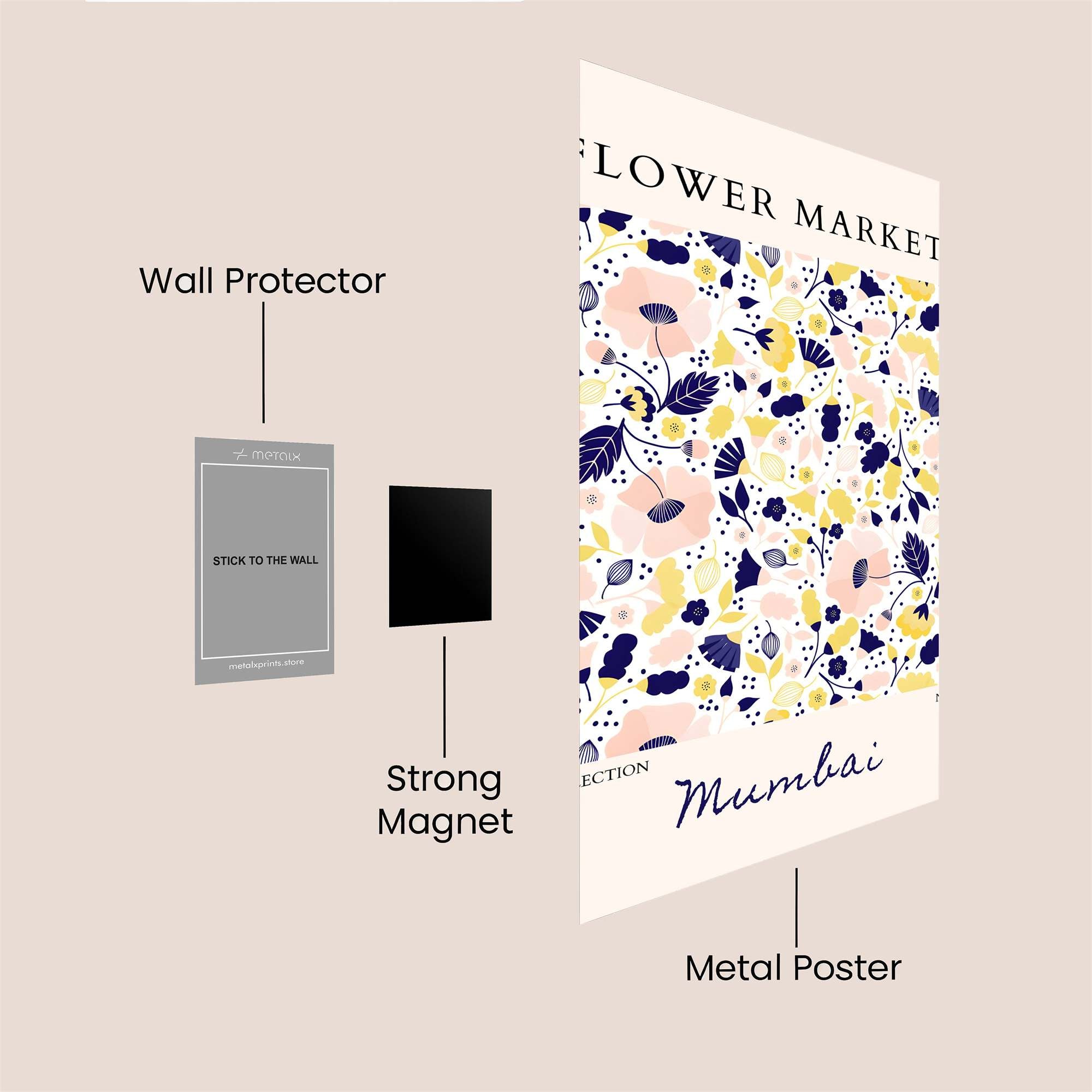 Mumbai Vibrant Safe Wall Magnetic / M