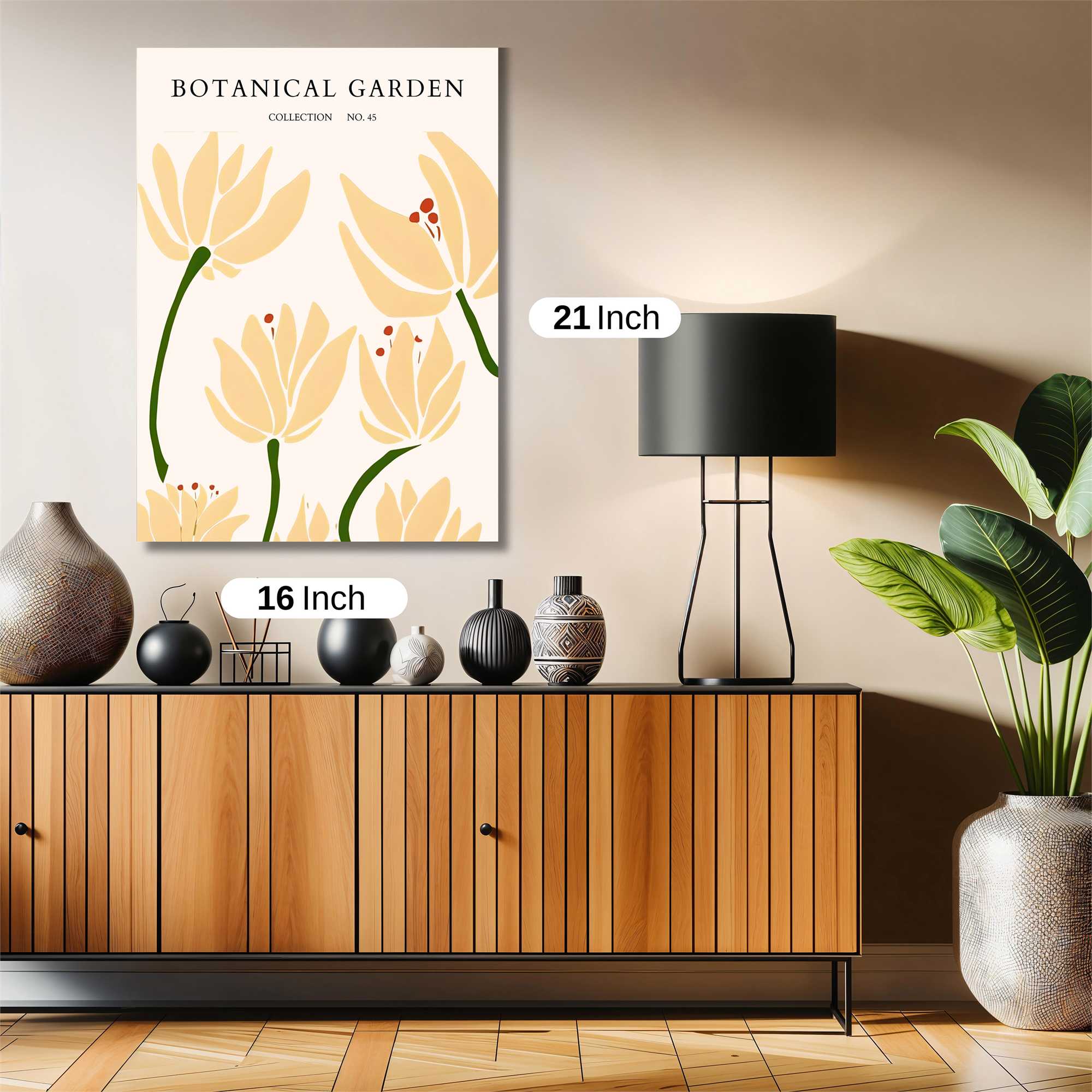 Floral Serenity Safe Wall Magnetic / M