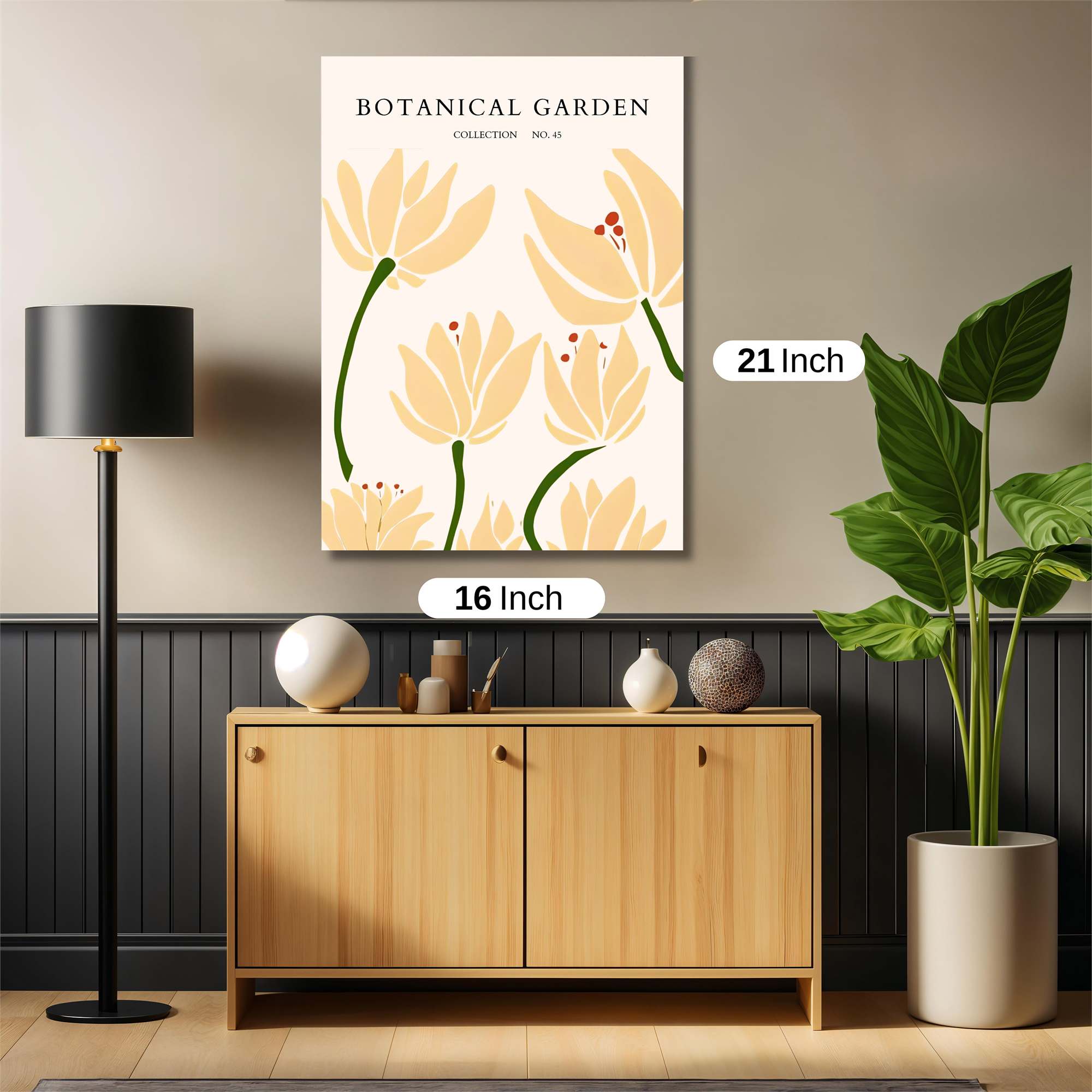 Floral Serenity Safe Wall Magnetic / M