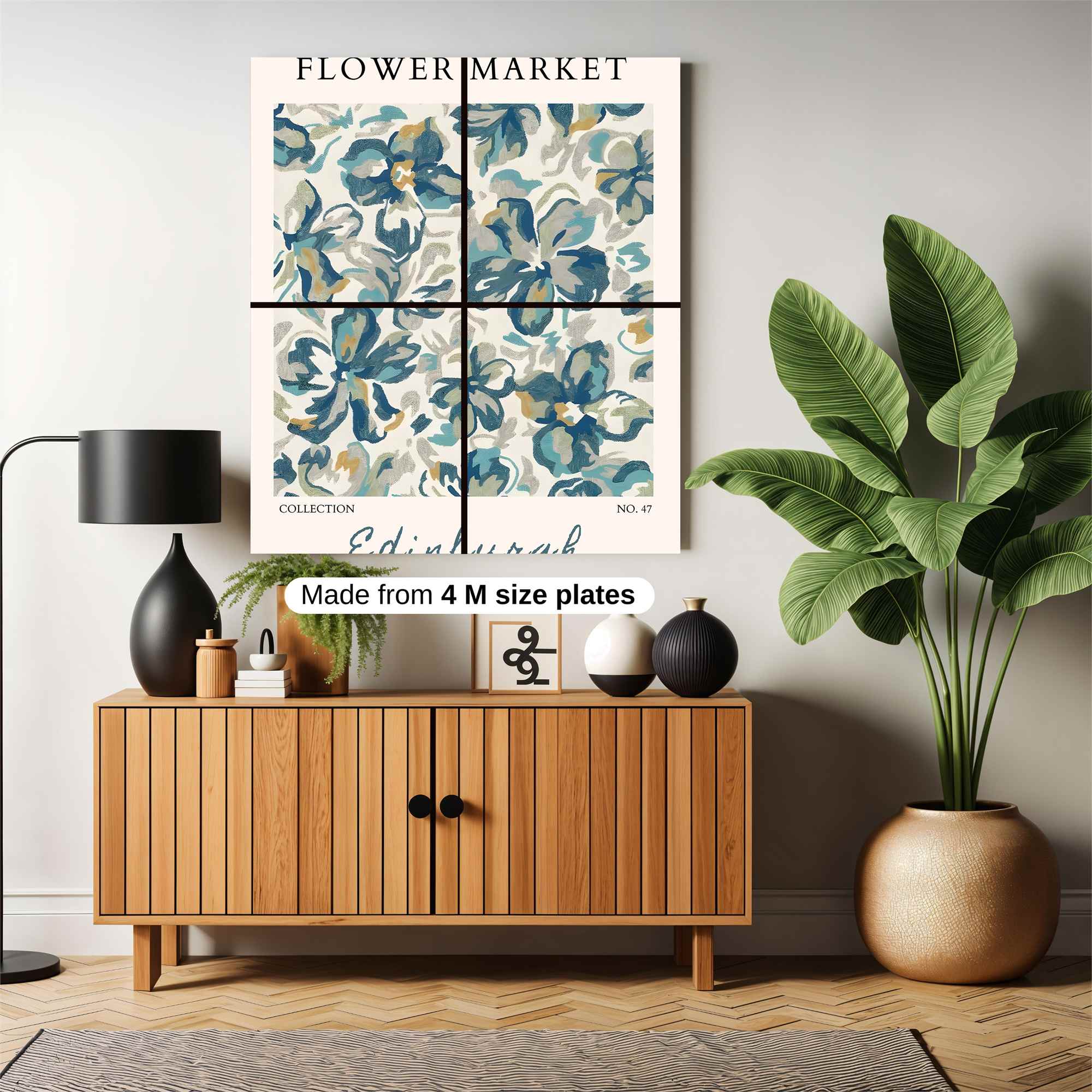 Floral Whimsy Safe Wall Magnetic / M