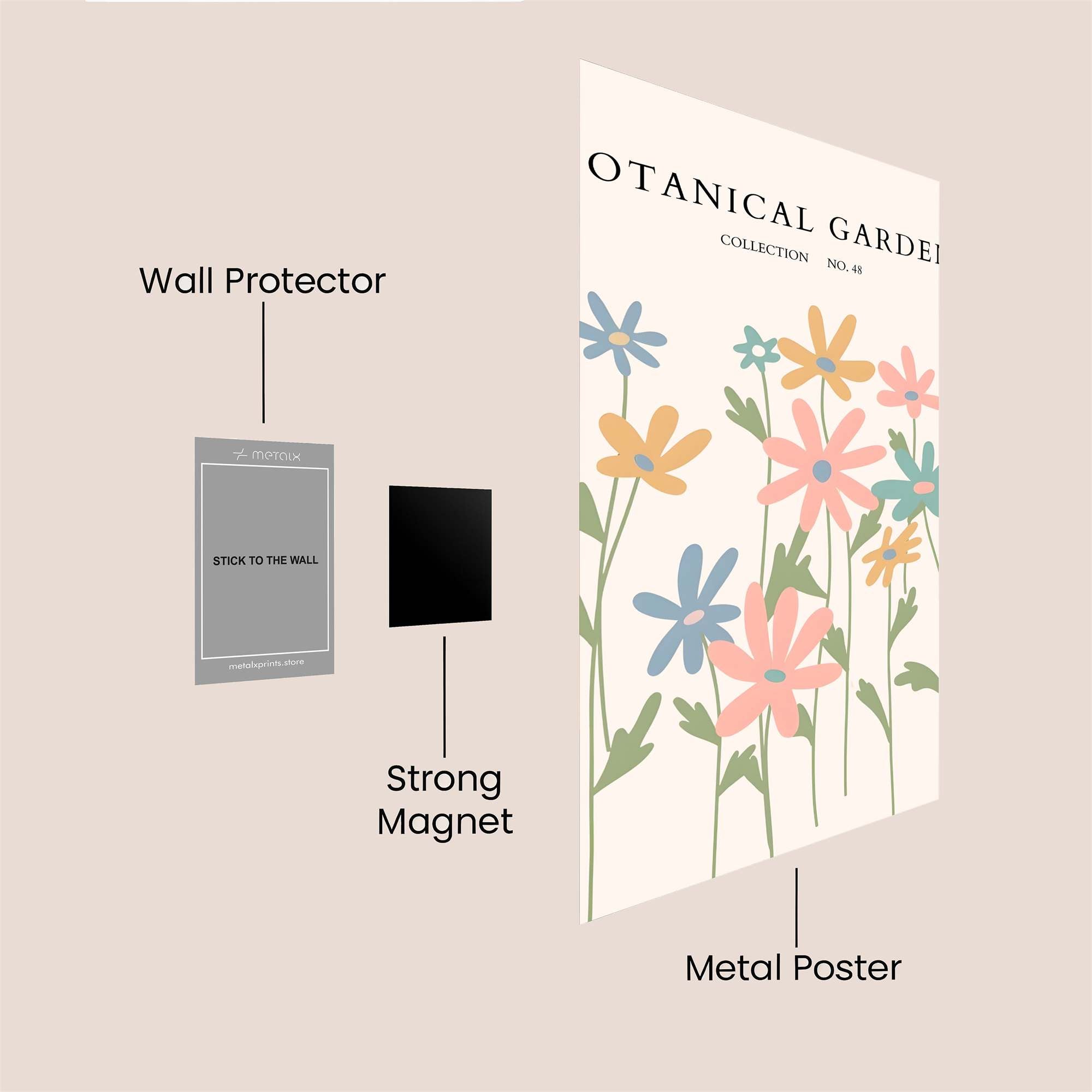 Garden Serenity Safe Wall Magnetic / M