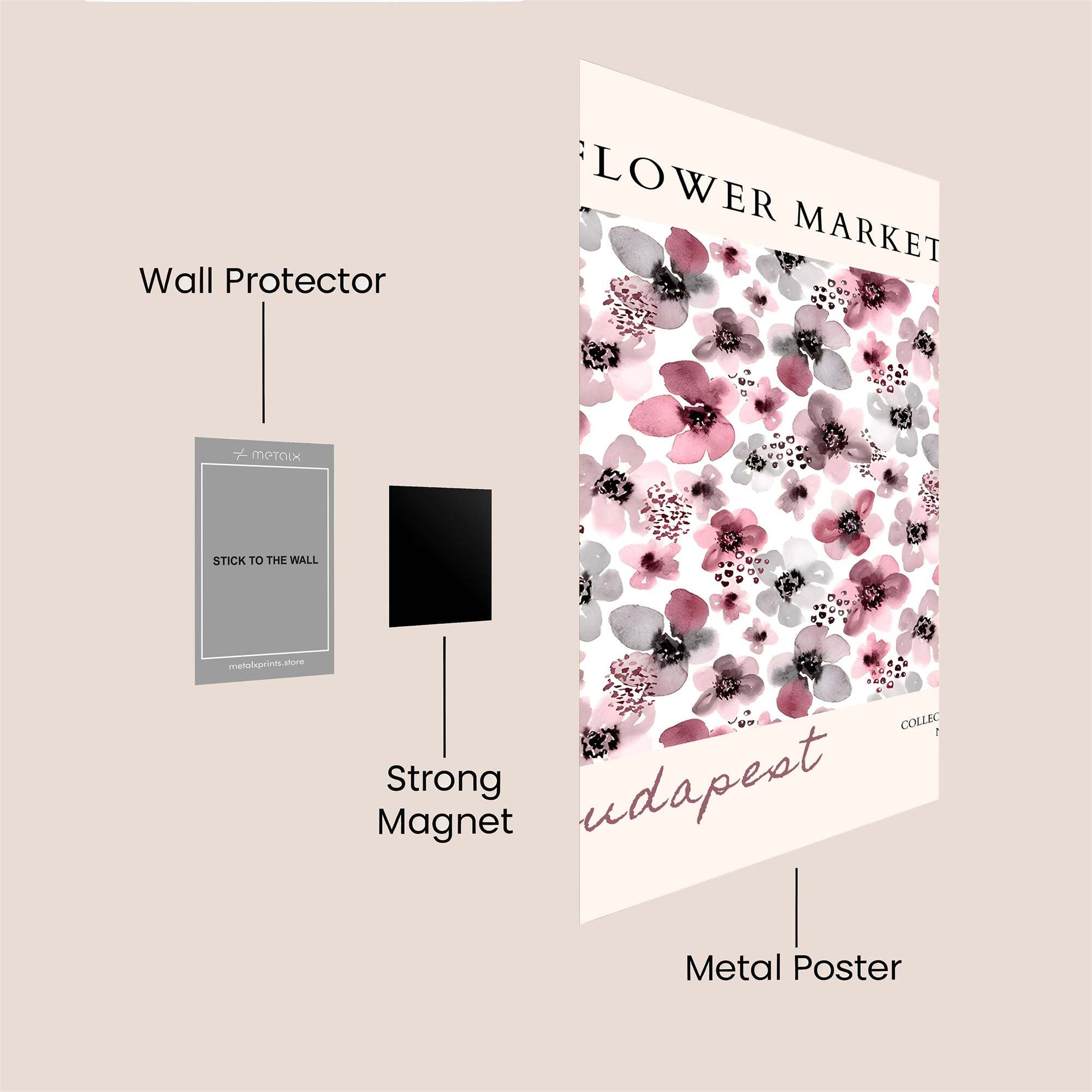 Budapest Bloom Safe Wall Magnetic / M