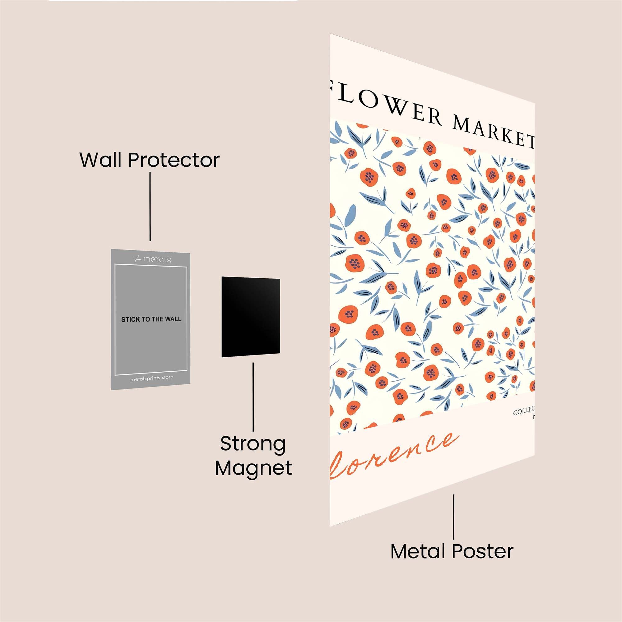 Florence Charm Safe Wall Magnetic / M