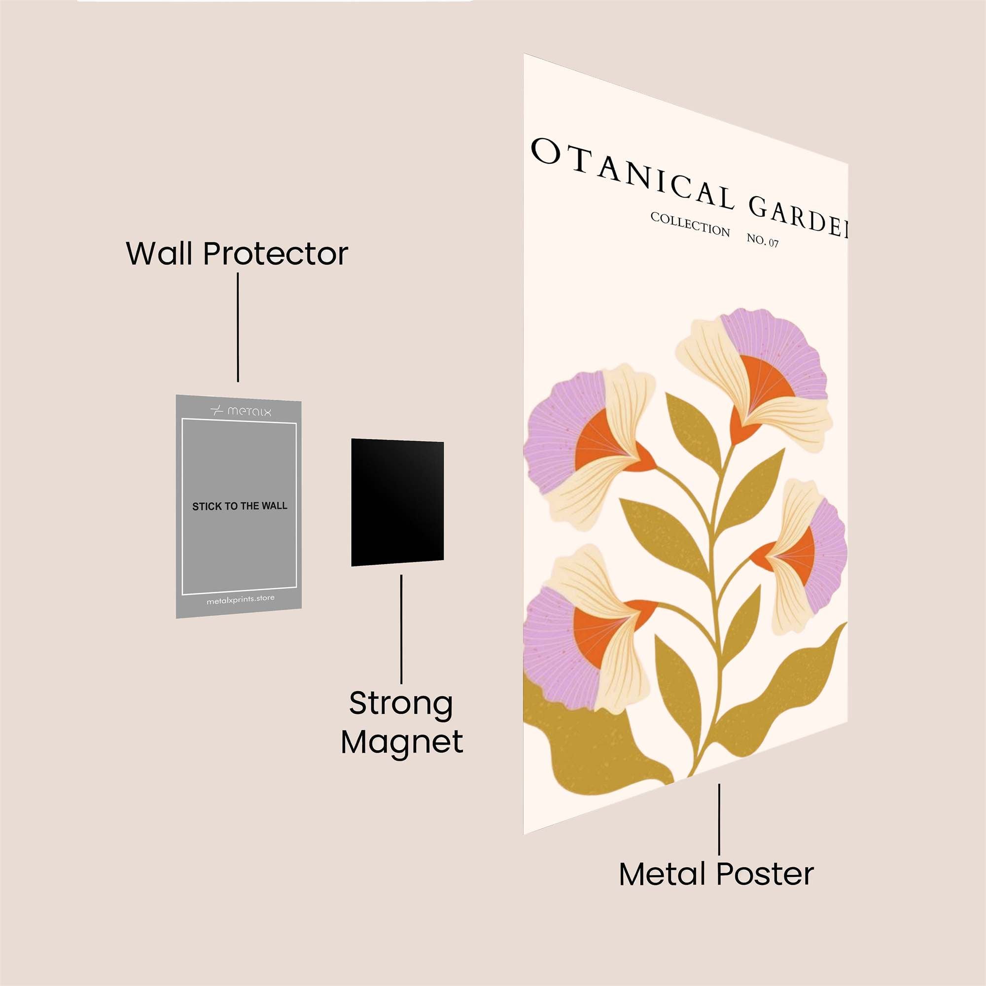 Botanical Bliss Safe Wall Magnetic / M
